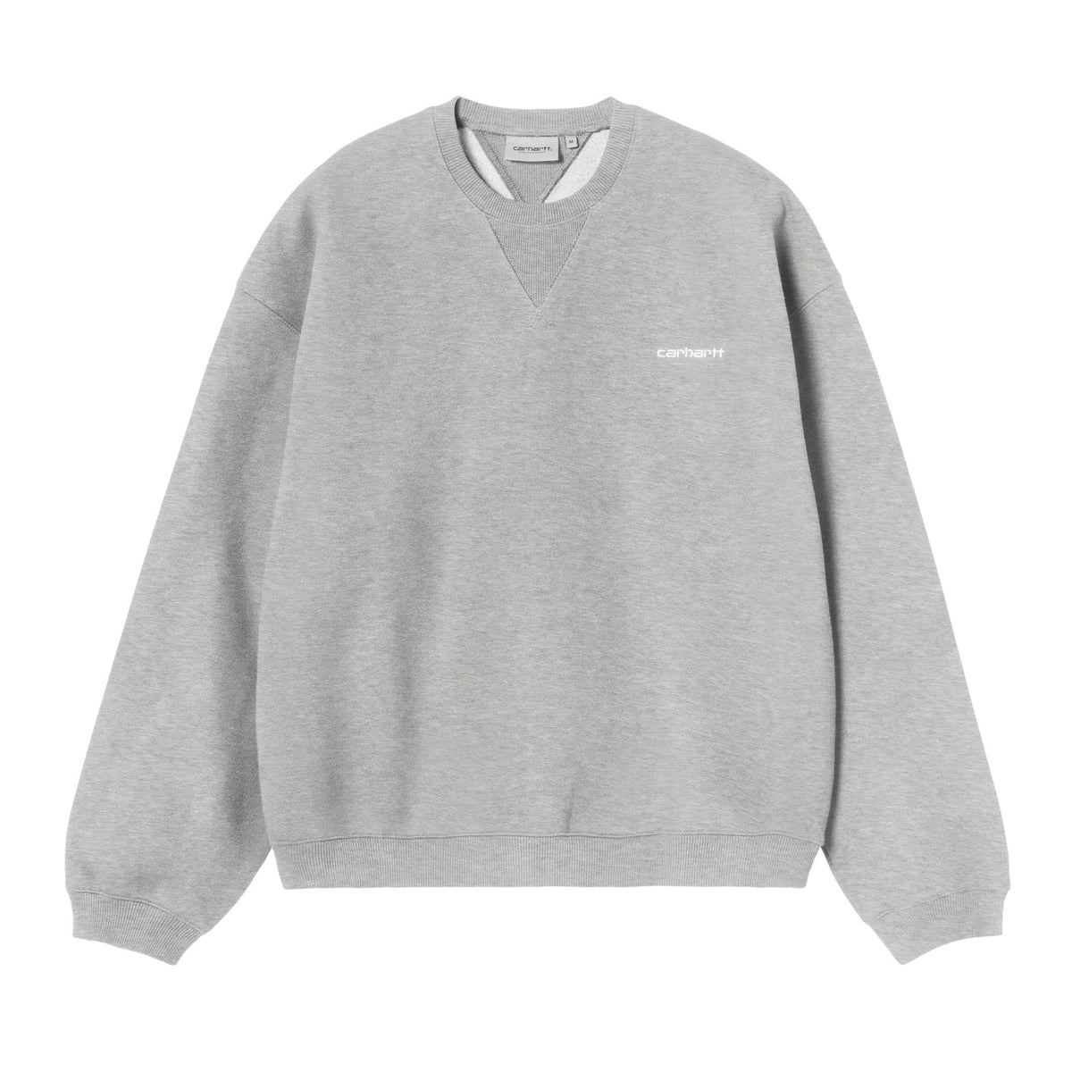 Ebbert Sweatshirt - Grey Heather / White