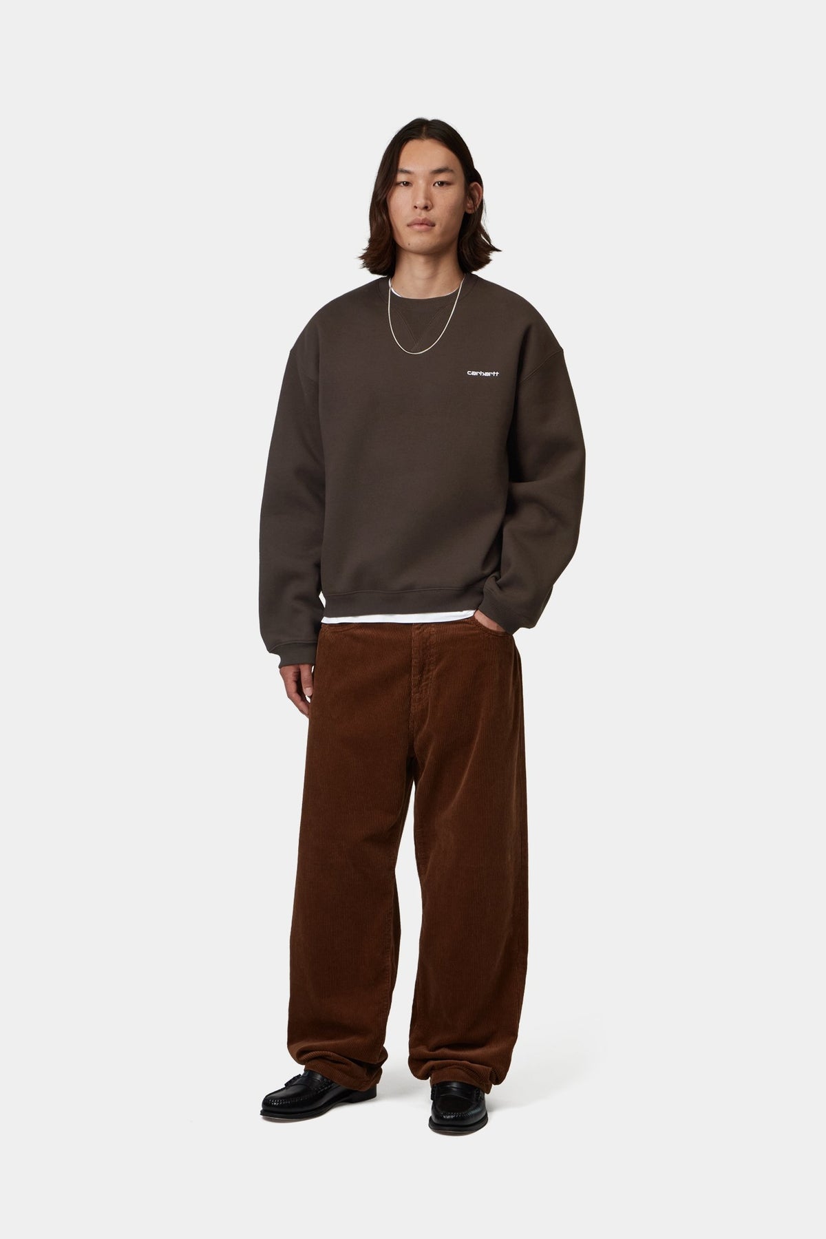 Ebbert Sweatshirt - Tobacco / White