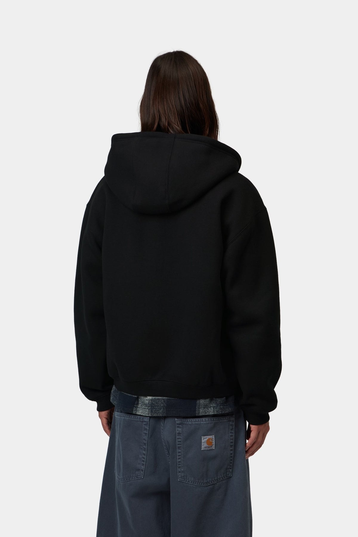 Hooded Ebbert Jacket - Black / White
