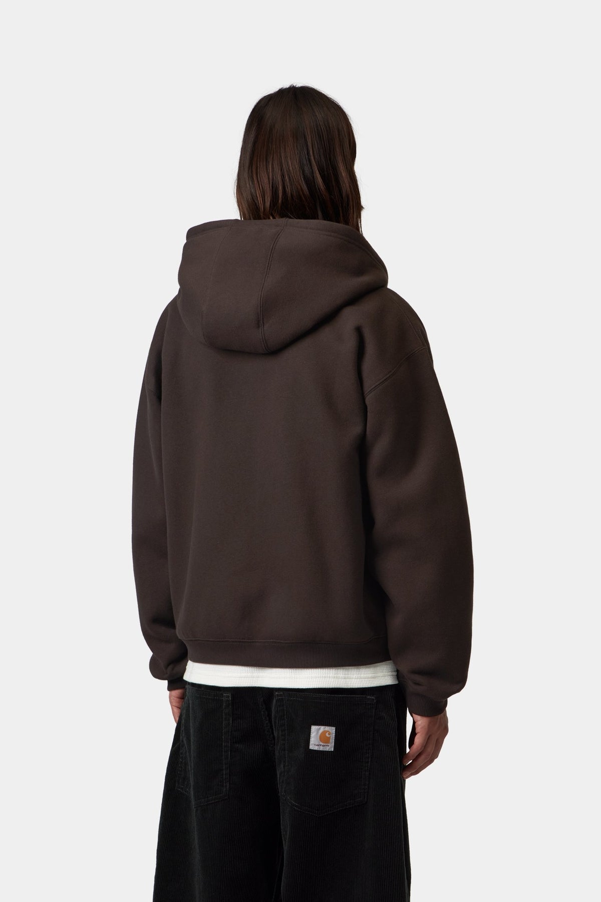 Hooded Ebbert Jacket - Tobacco / White