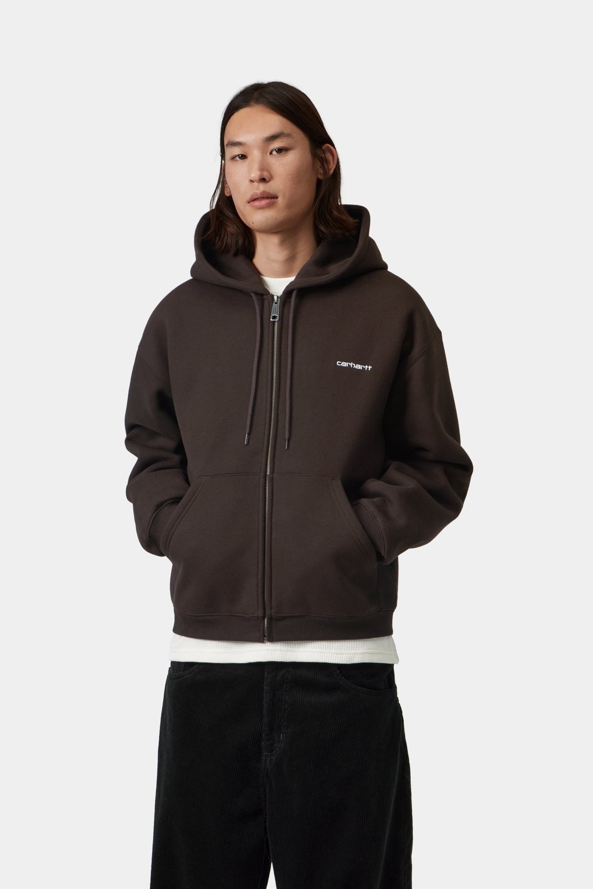 Hooded Ebbert Jacket - Tobacco / White