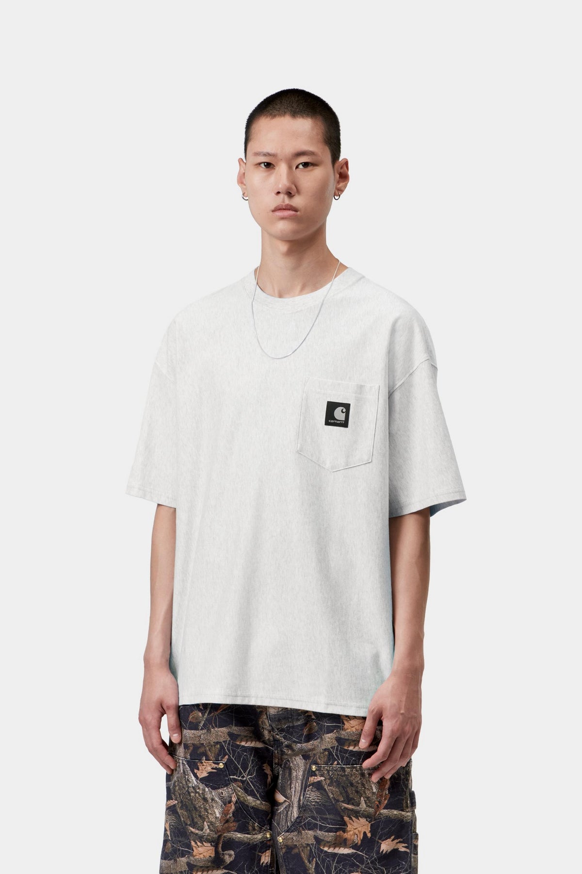 S/S OG Loose Pocket T-Shirt - Ash Heather