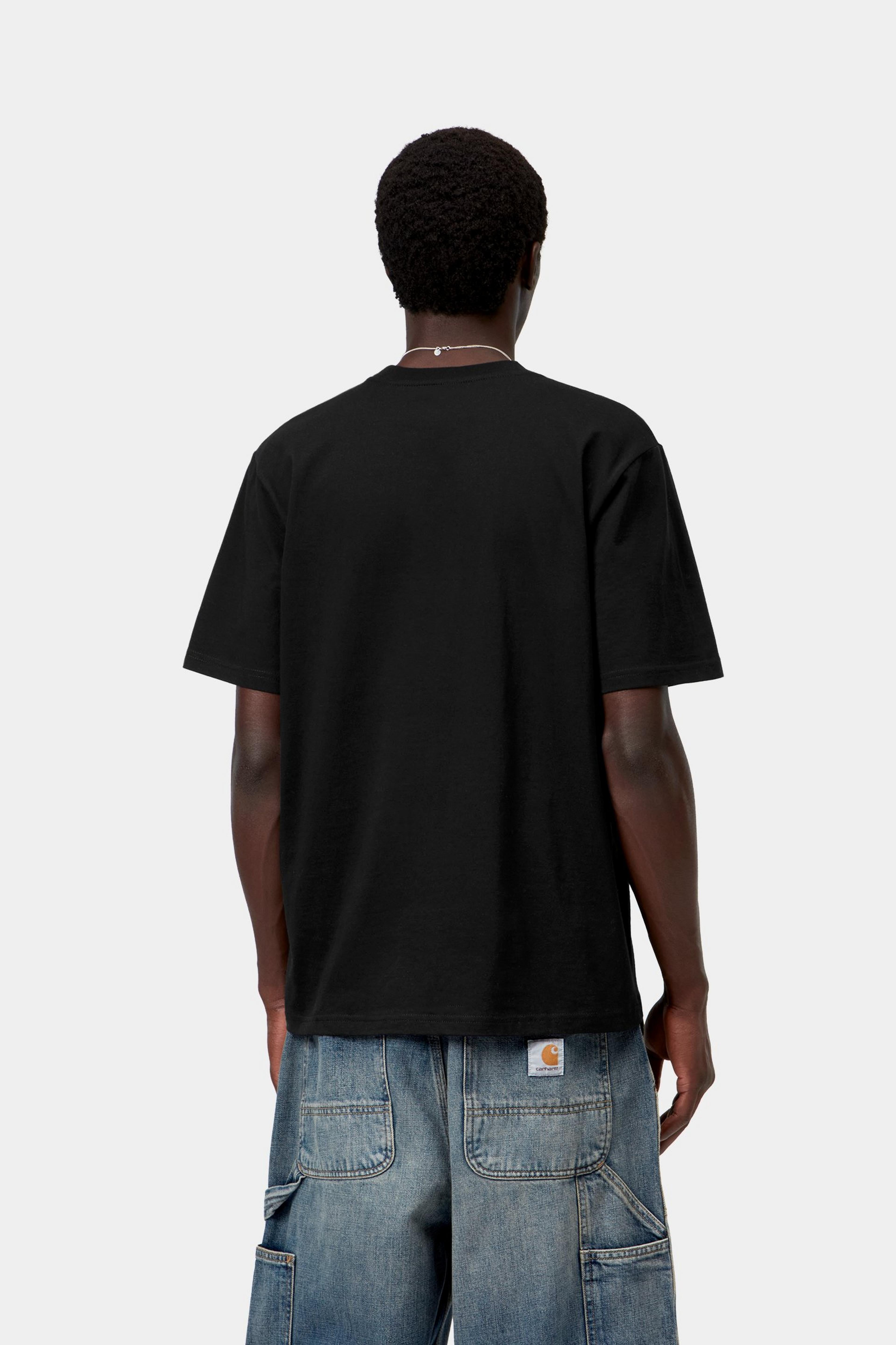 S/S Small Heart T-Shirt - Black / Black