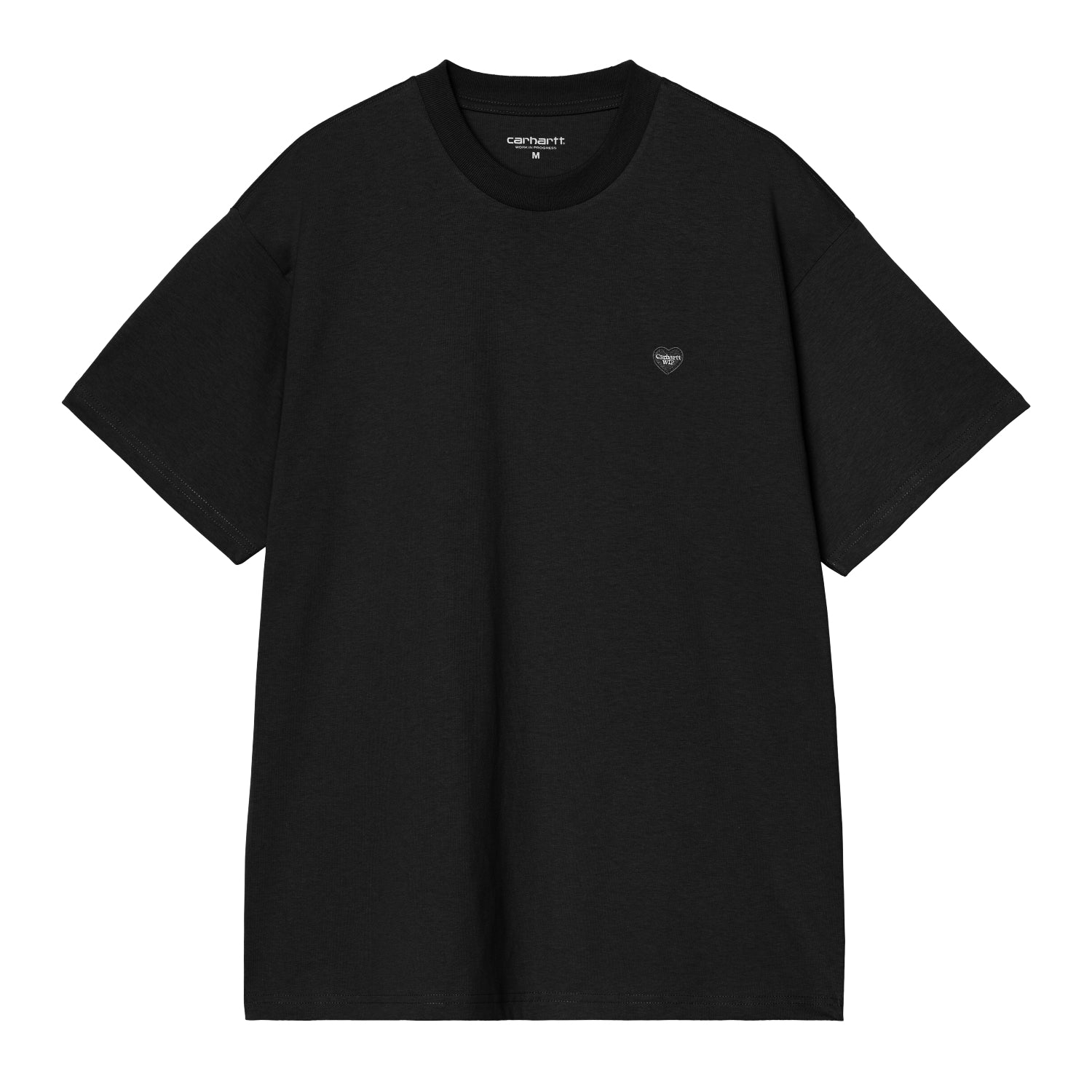 S/S Small Heart T-Shirt - Black / Black