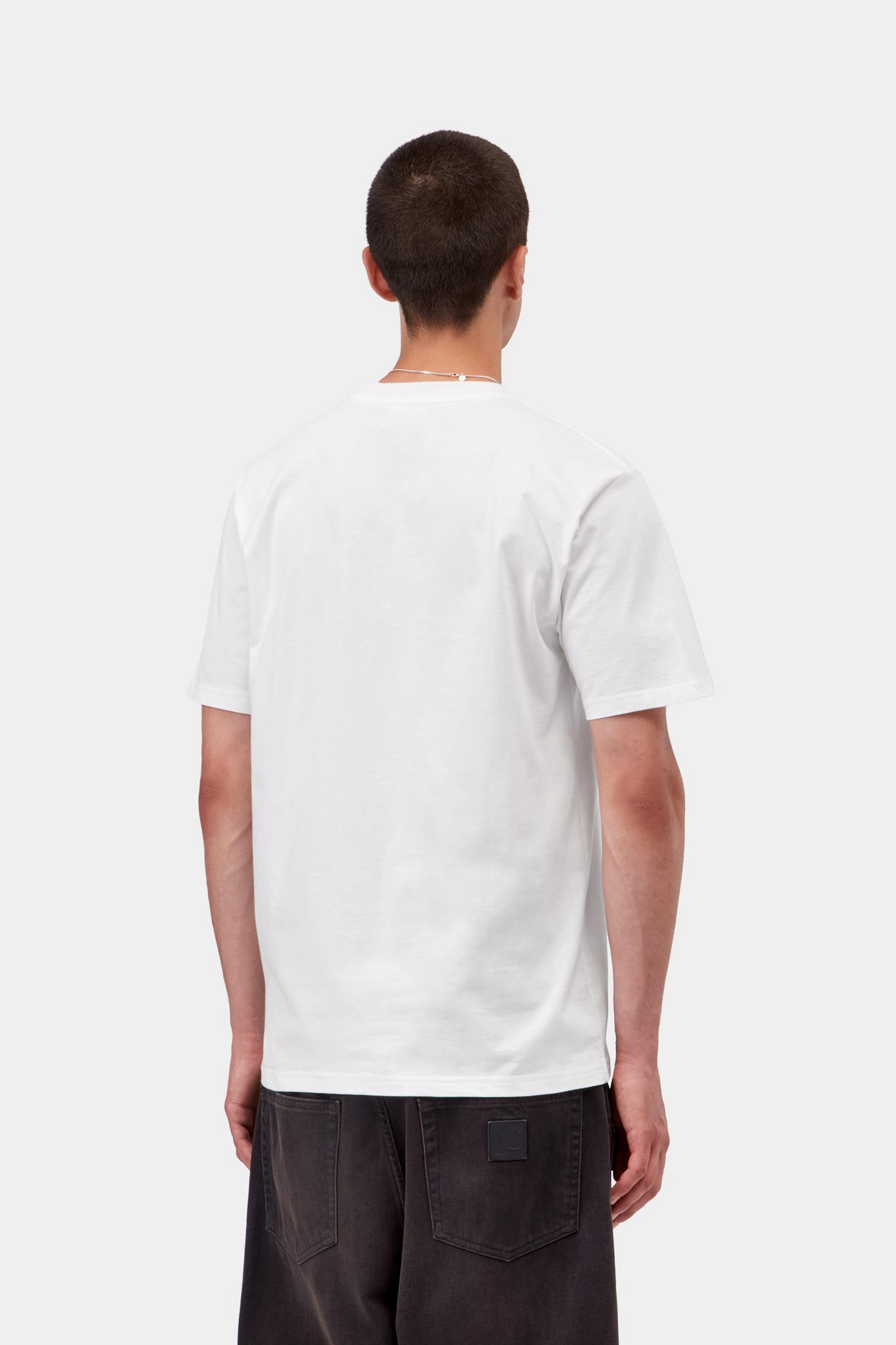 S/S Small Heart T-Shirt - White / Red