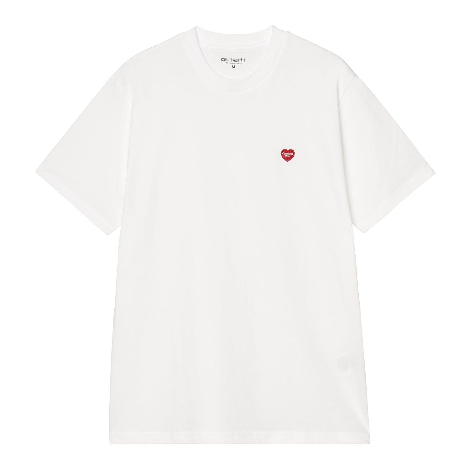 S/S Small Heart T-Shirt - White / Red