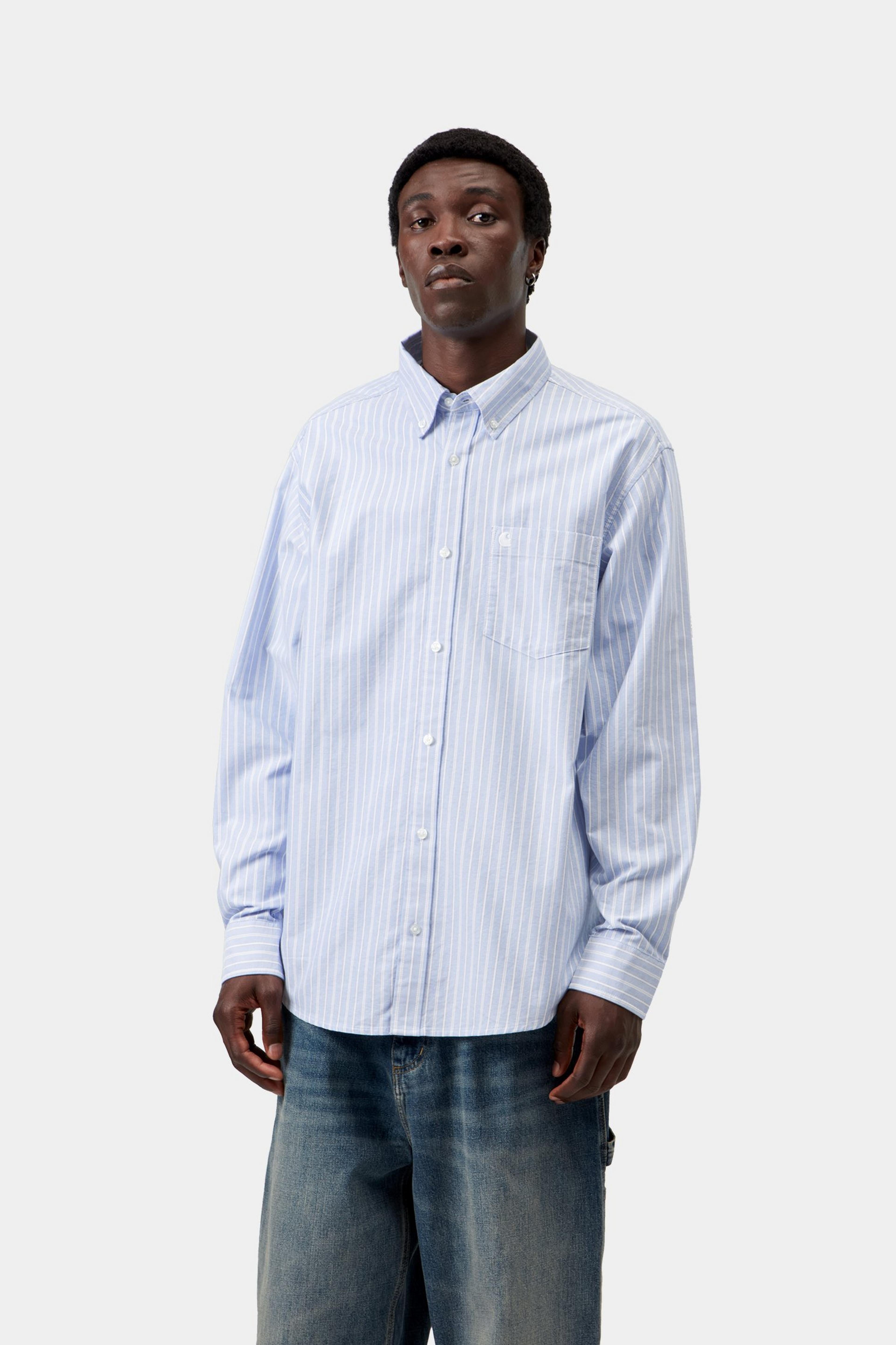 L/S Kanan Shirt - Kanan Stripe, Bleach