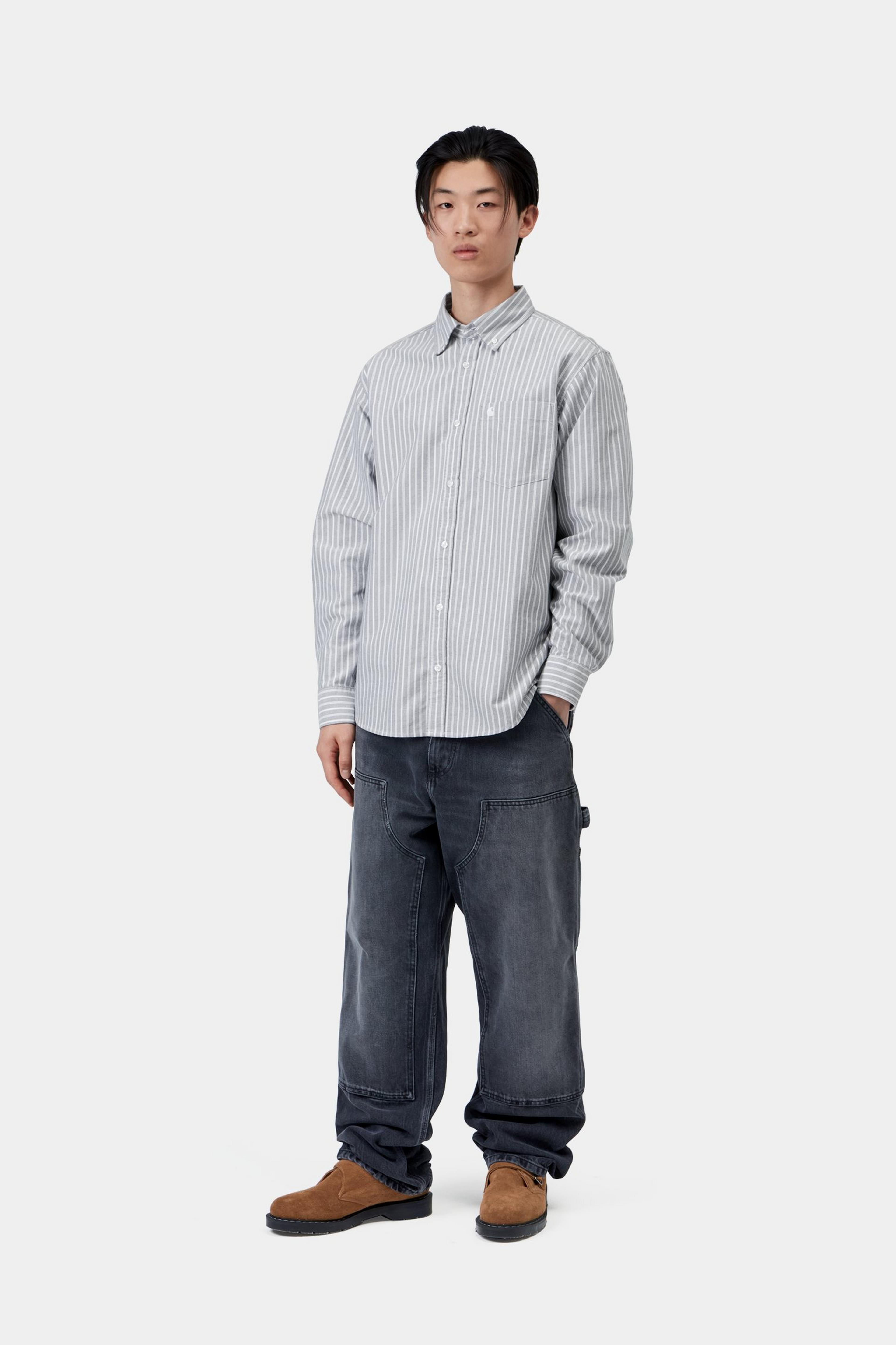 L/S Kanan Shirt - Kanan Stripe, Black