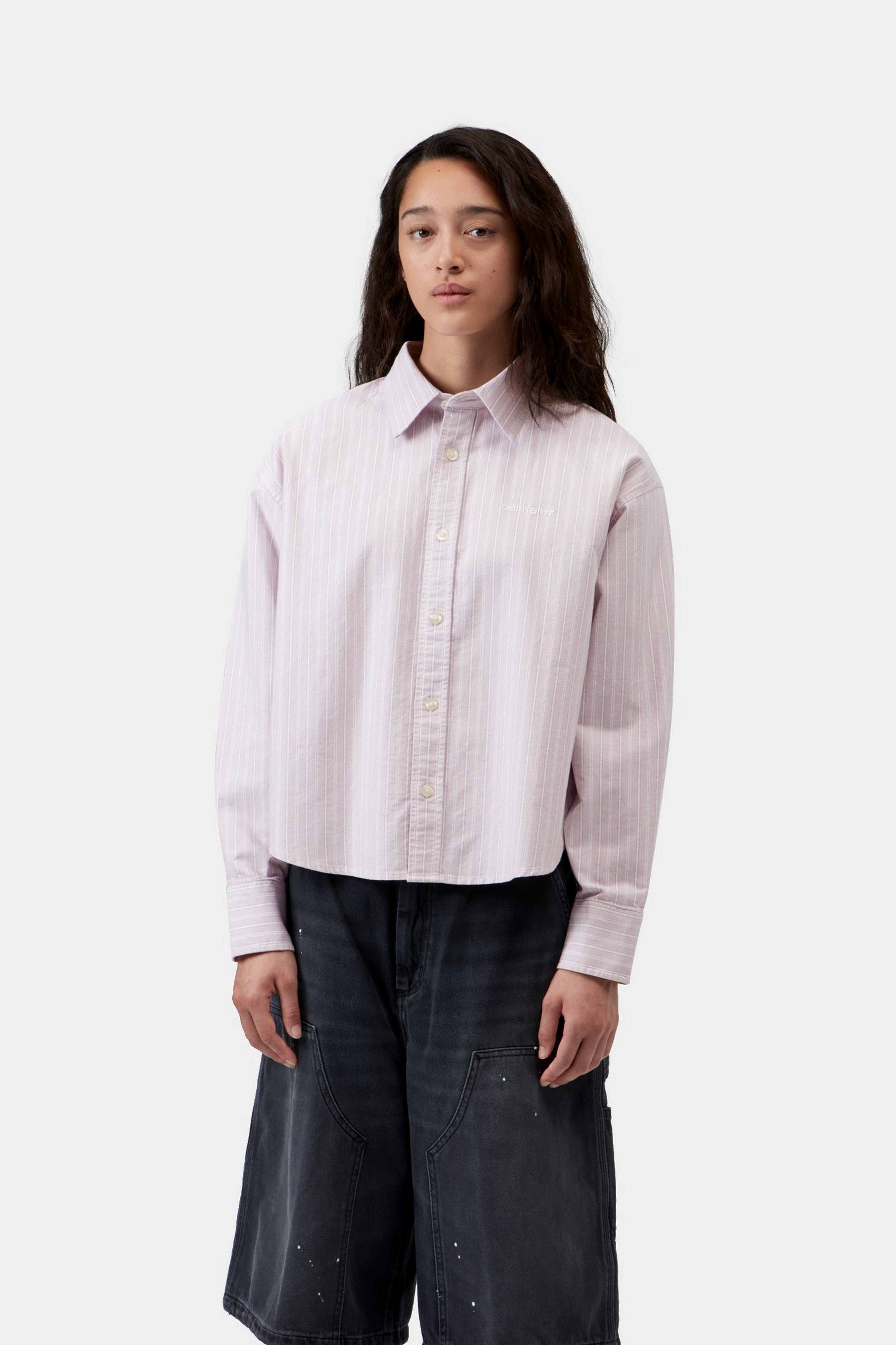 W' L/S Kanan Shirt - Kanan Stripe, Hortensia