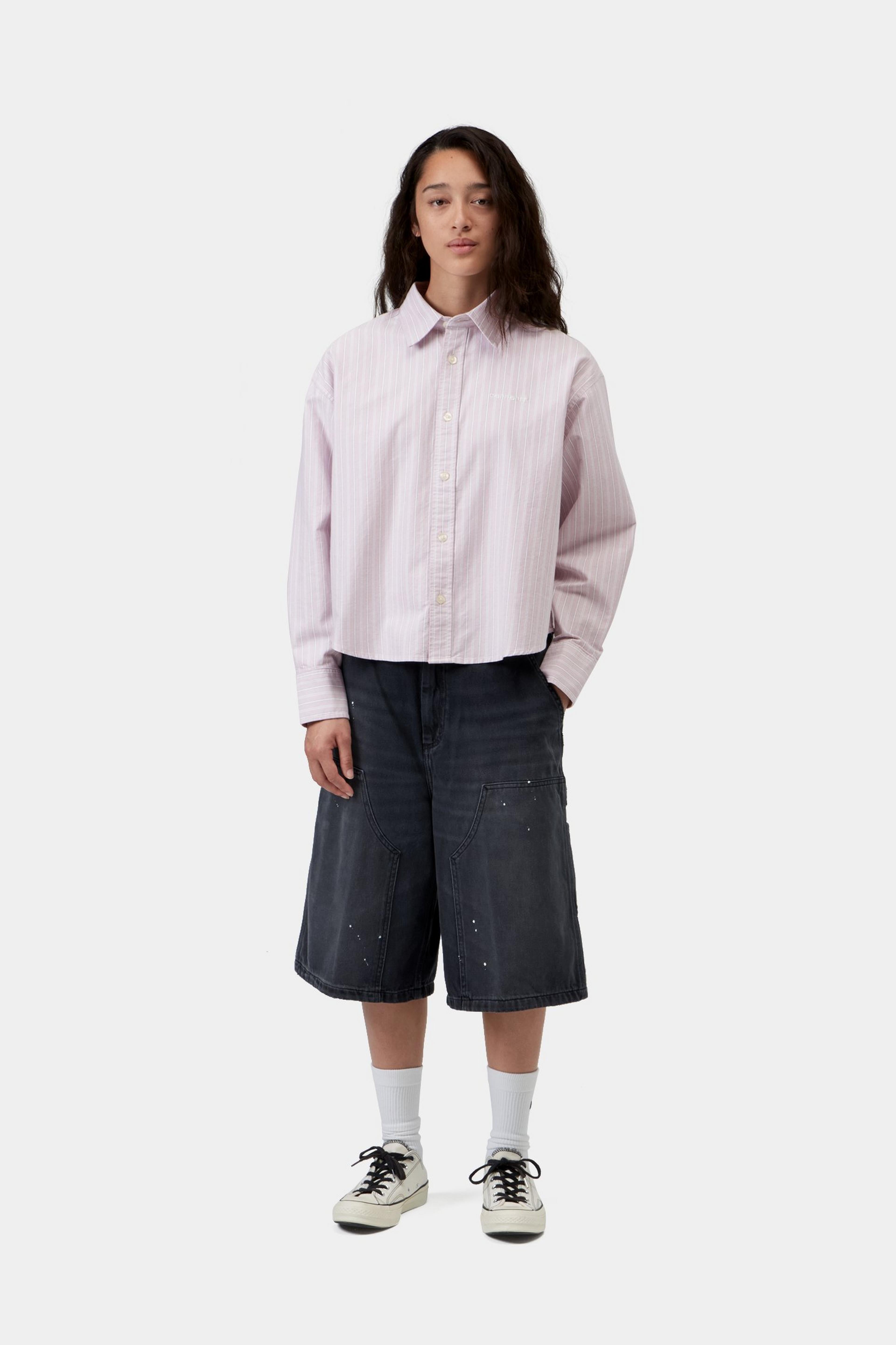 W' L/S Kanan Shirt - Kanan Stripe, Hortensia
