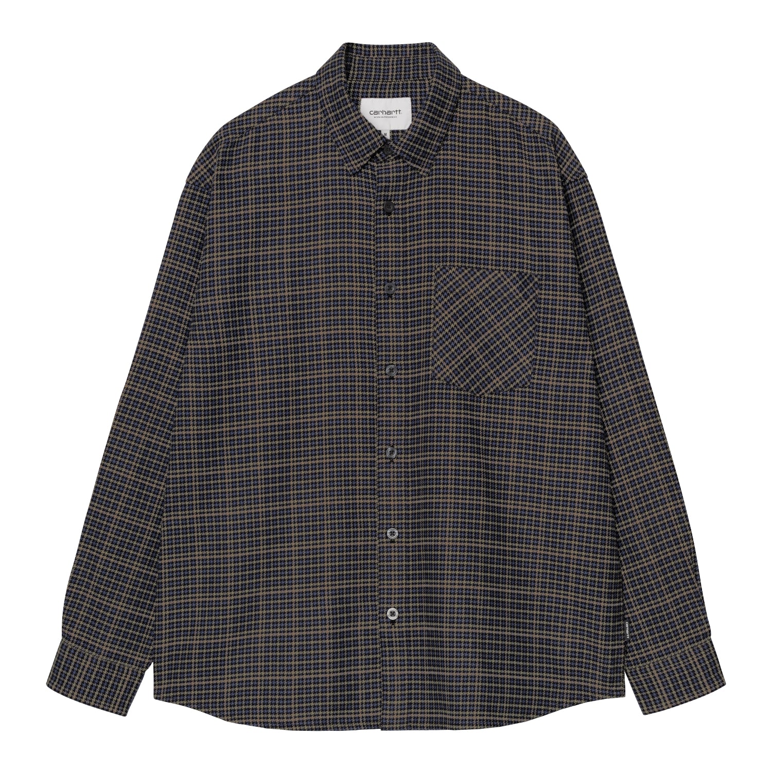 L/S Todrick Shirt - Todrick Houndstooth, Blue