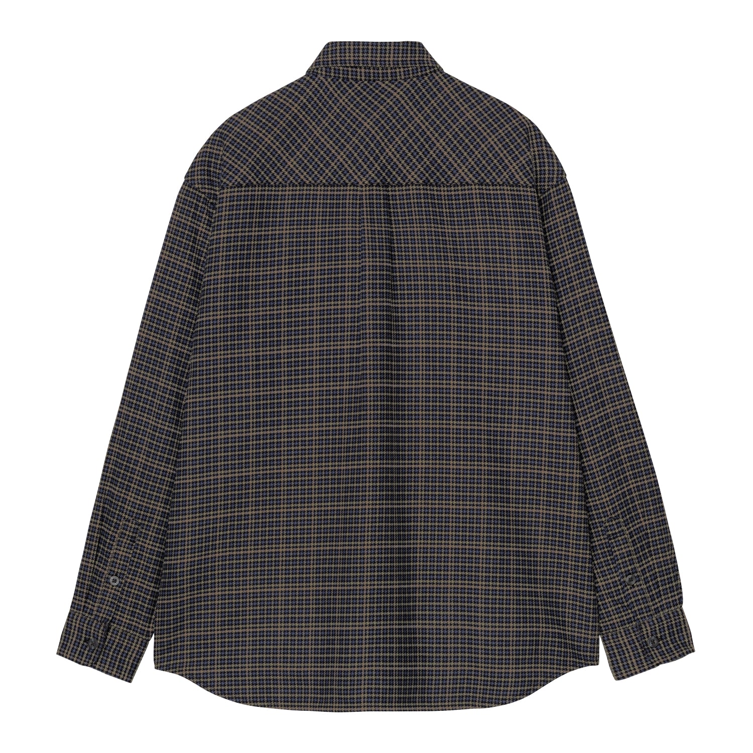 L/S Todrick Shirt - Todrick Houndstooth, Blue