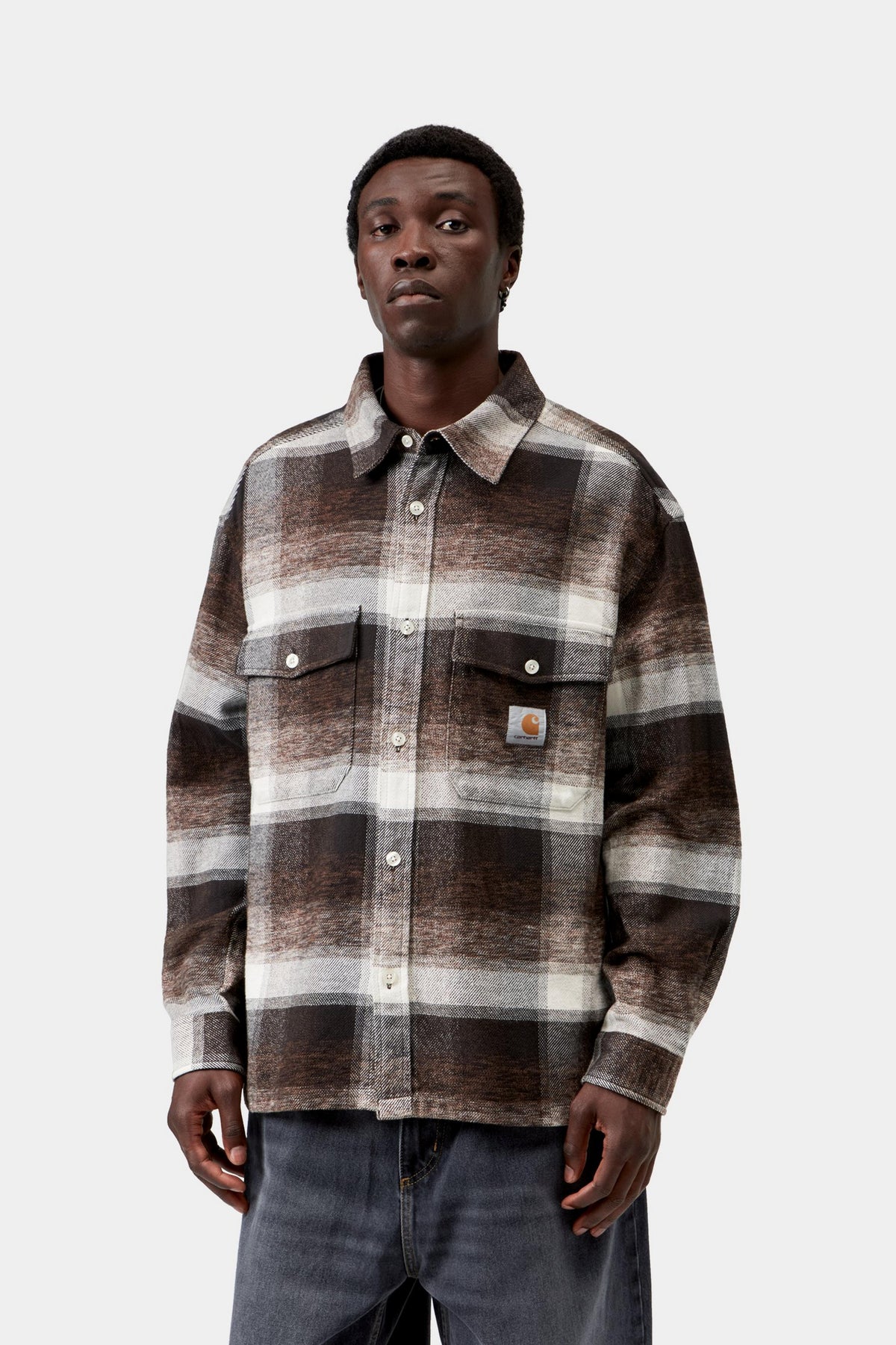 L/S Esterson Shirt - Esterson Check, Tobacco