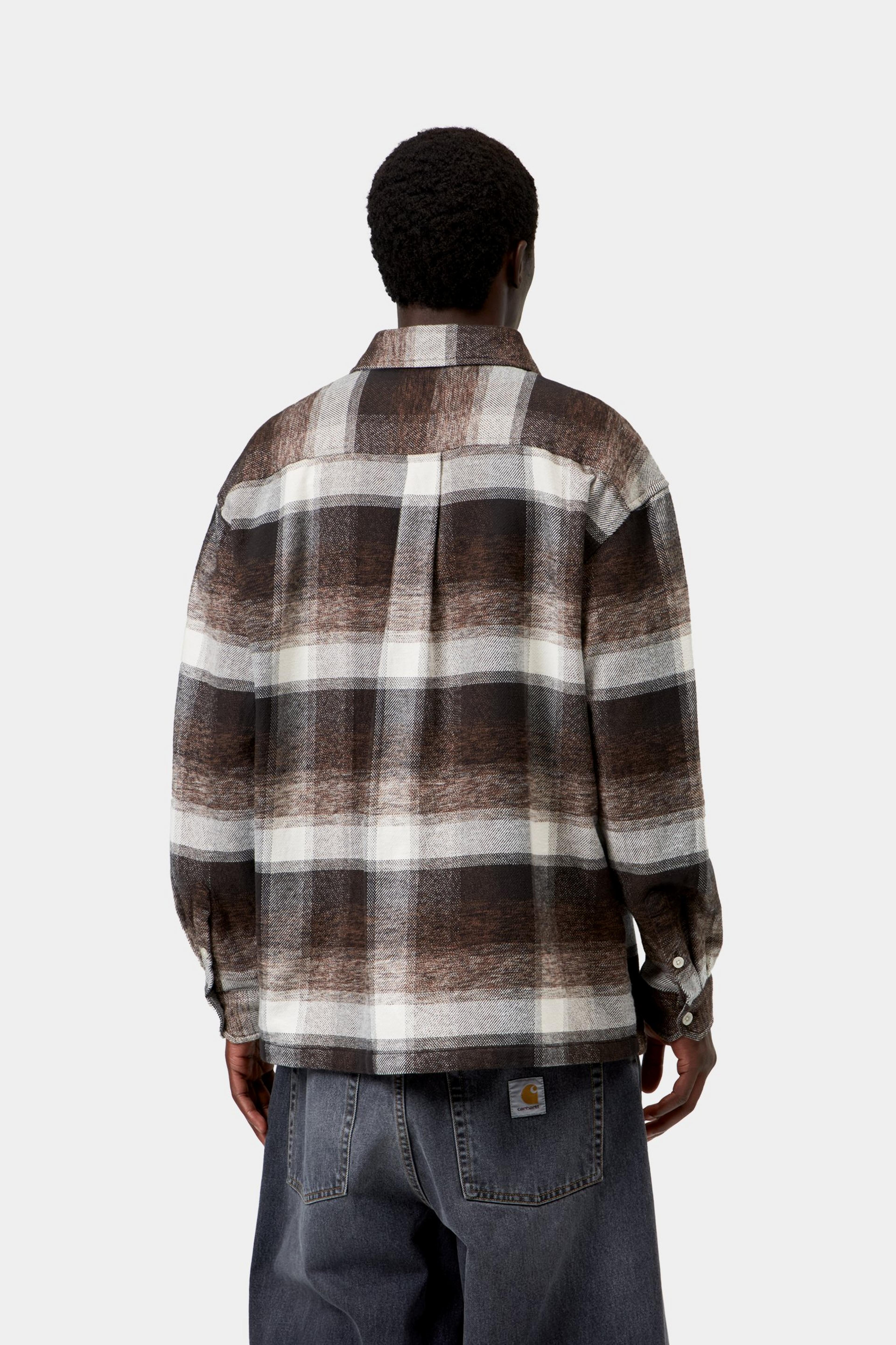 L/S Esterson Shirt - Esterson Check, Tobacco 3
