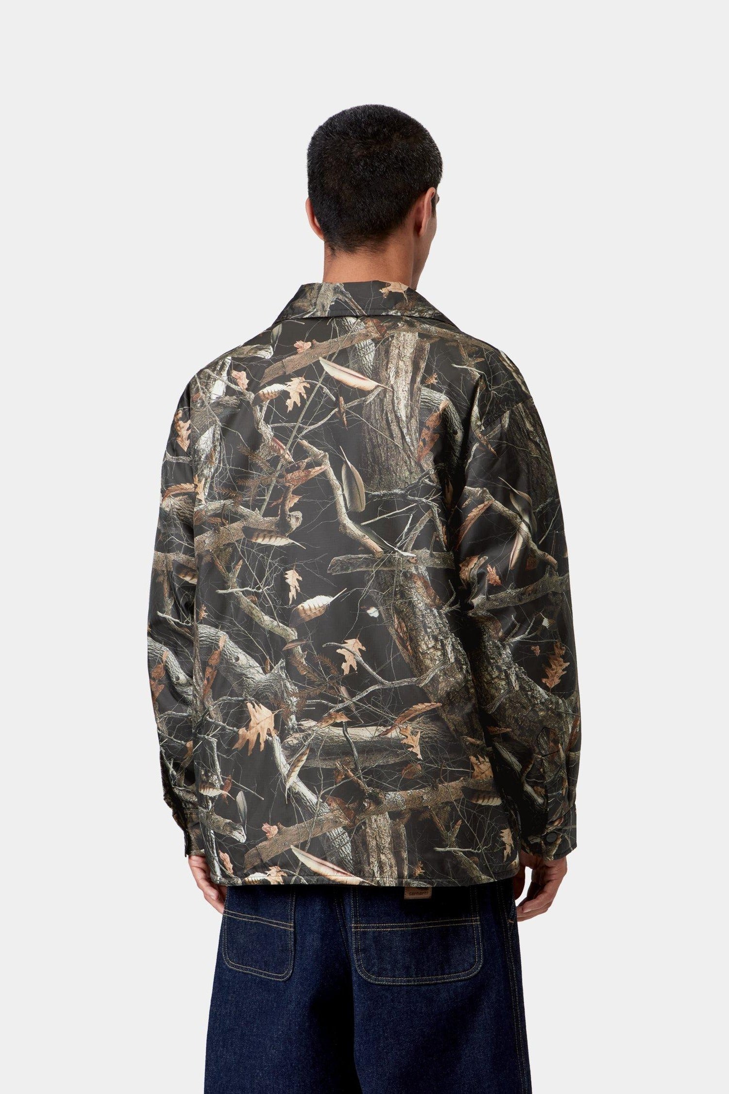 Kandler Shirt Jac - Camo Feather Tree, Black 3