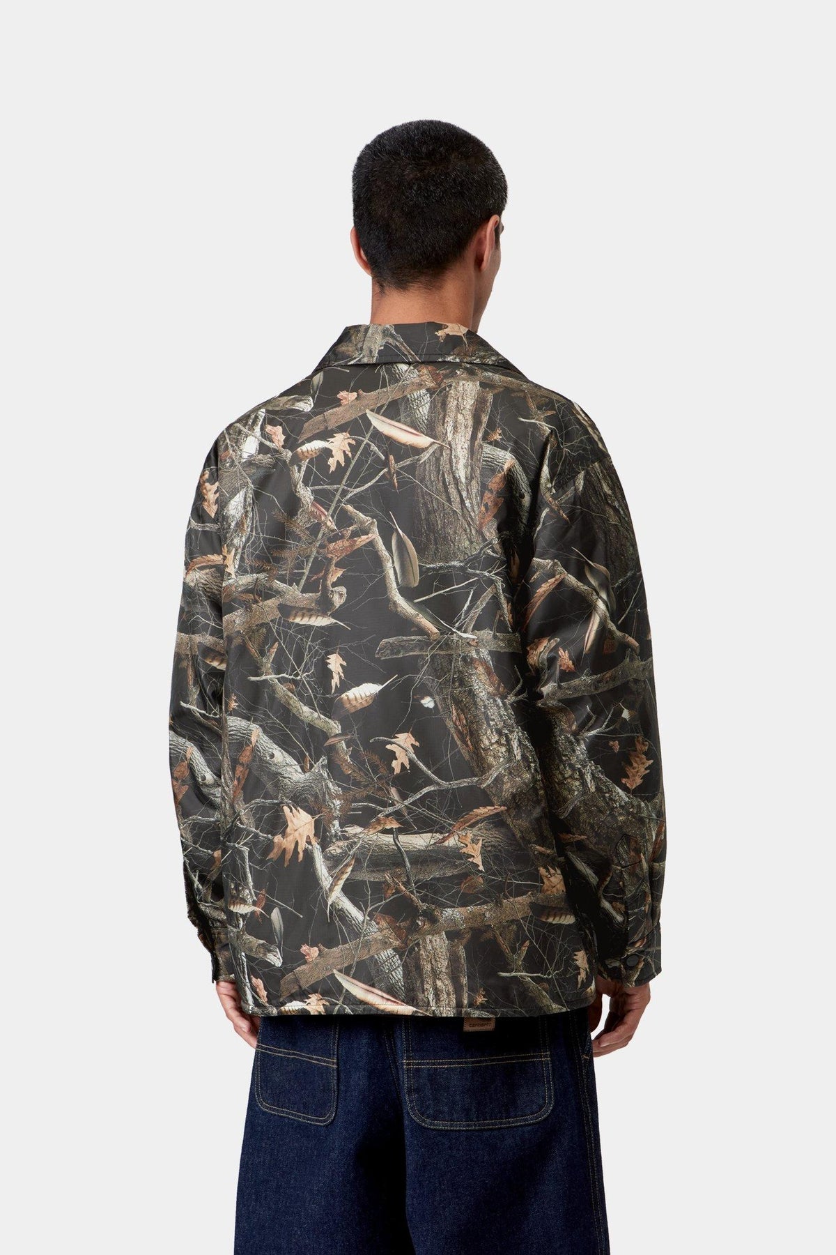 Kandler Shirt Jac - Camo Feather Tree, Black