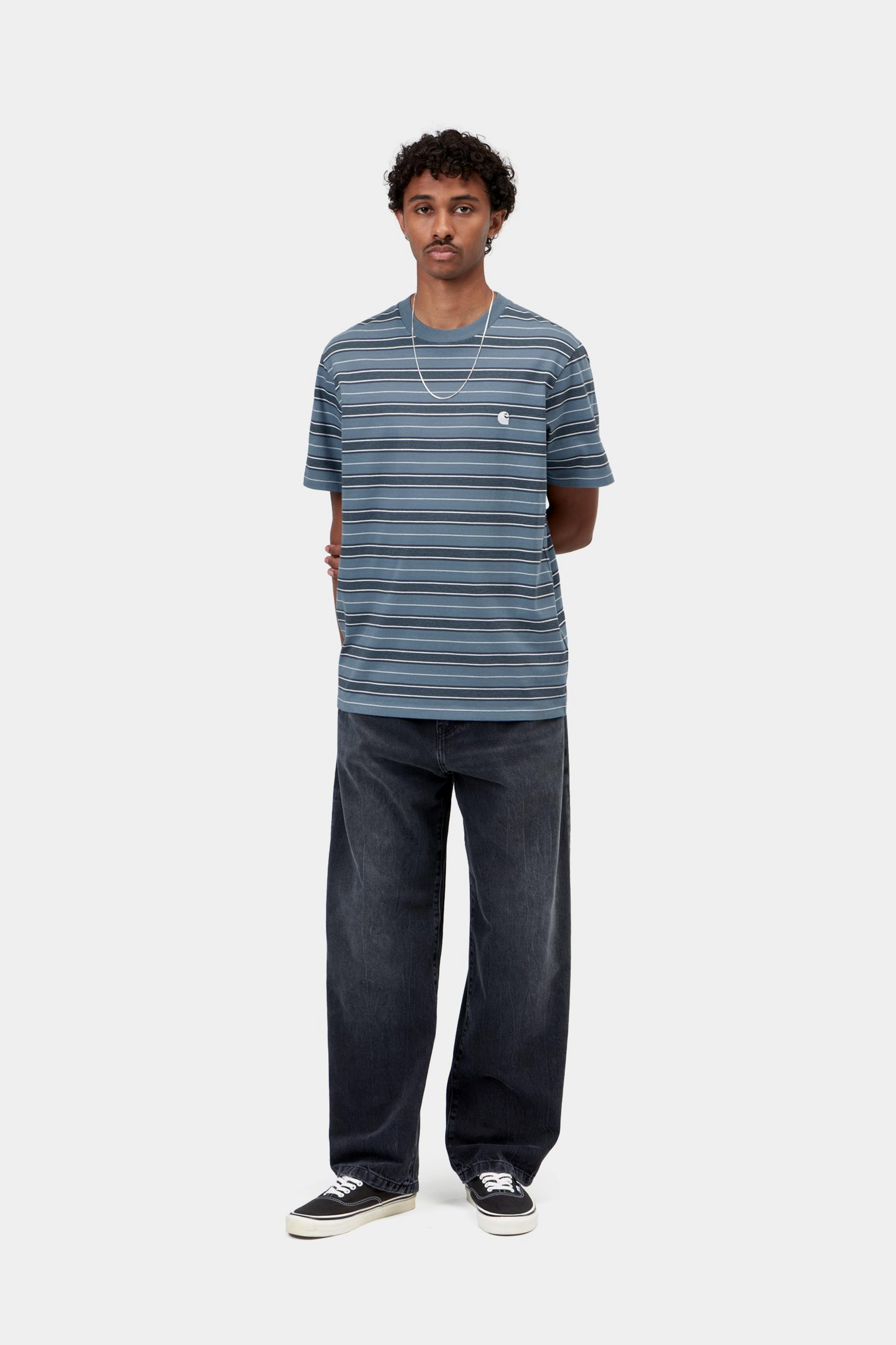 S/S Bronson T-Shirt - Bronson Stripe, Icesheet