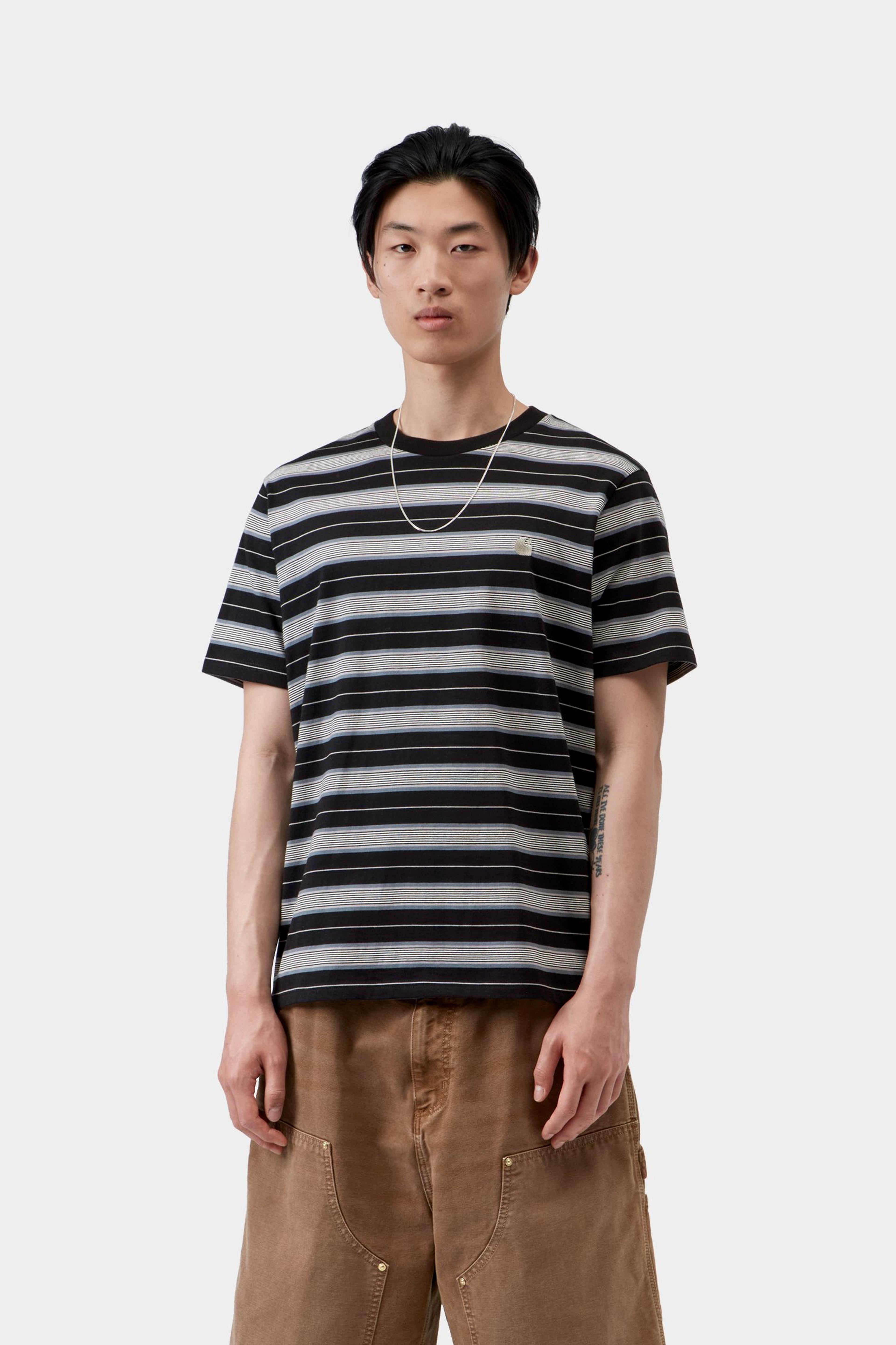 S/S Bronson T-Shirt - Bronson Stripe, Black