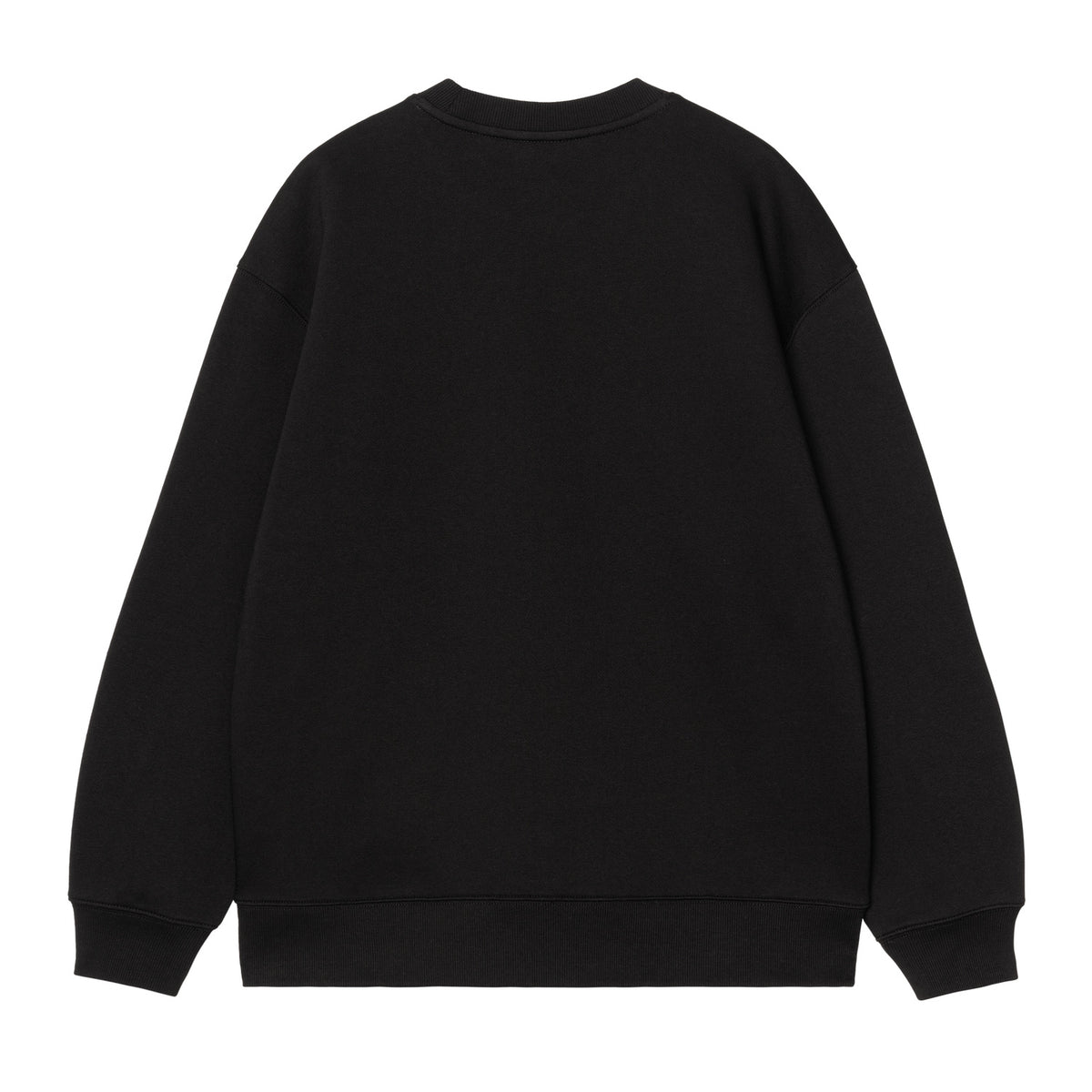 W' Small Heart Patch Sweatshirt - Black / Black