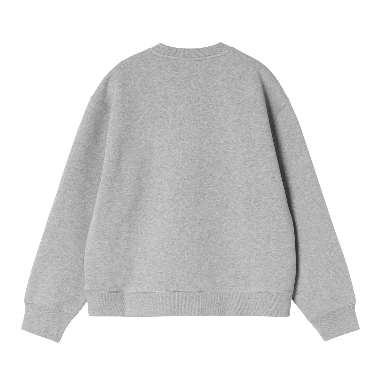 W' Small Heart Patch Sweatshirt - Grey Heather / Black 5