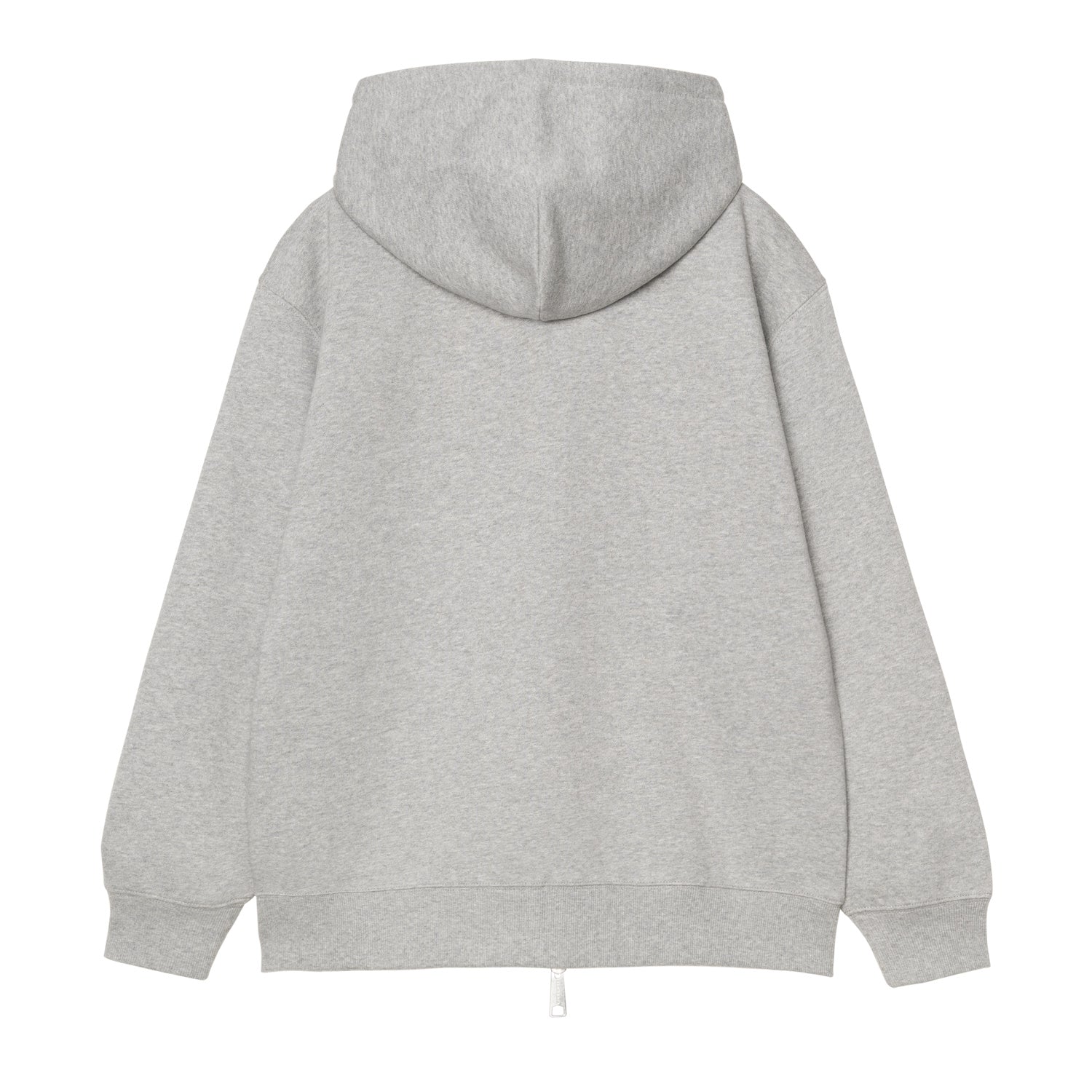 W' Hooded Small Heart Patch Jacket - Grey Heather / Black 6