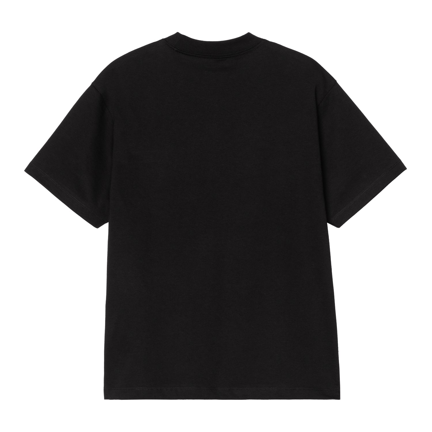 W' S/S Pocket Small Heart T-Shirt - Black / Black