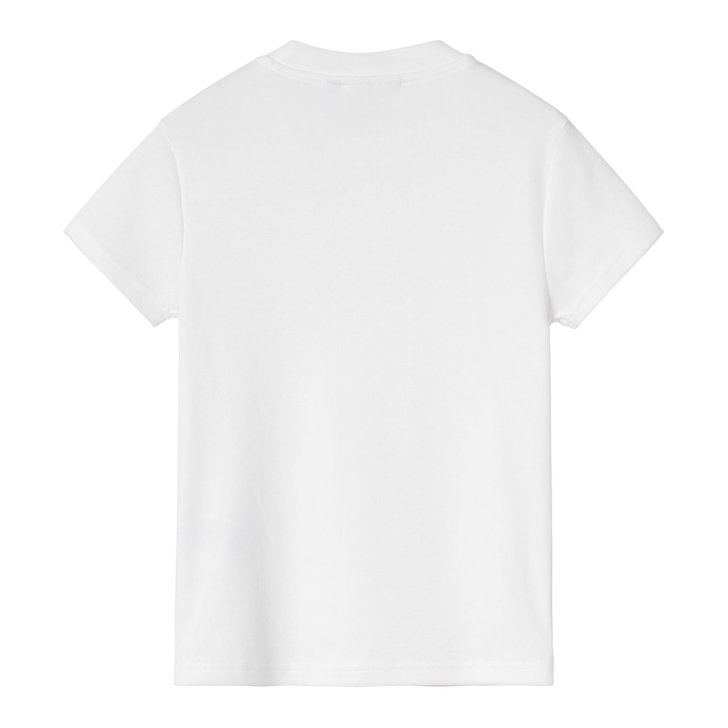 W' S/S Small Heart Patch T-Shirt - White / Black