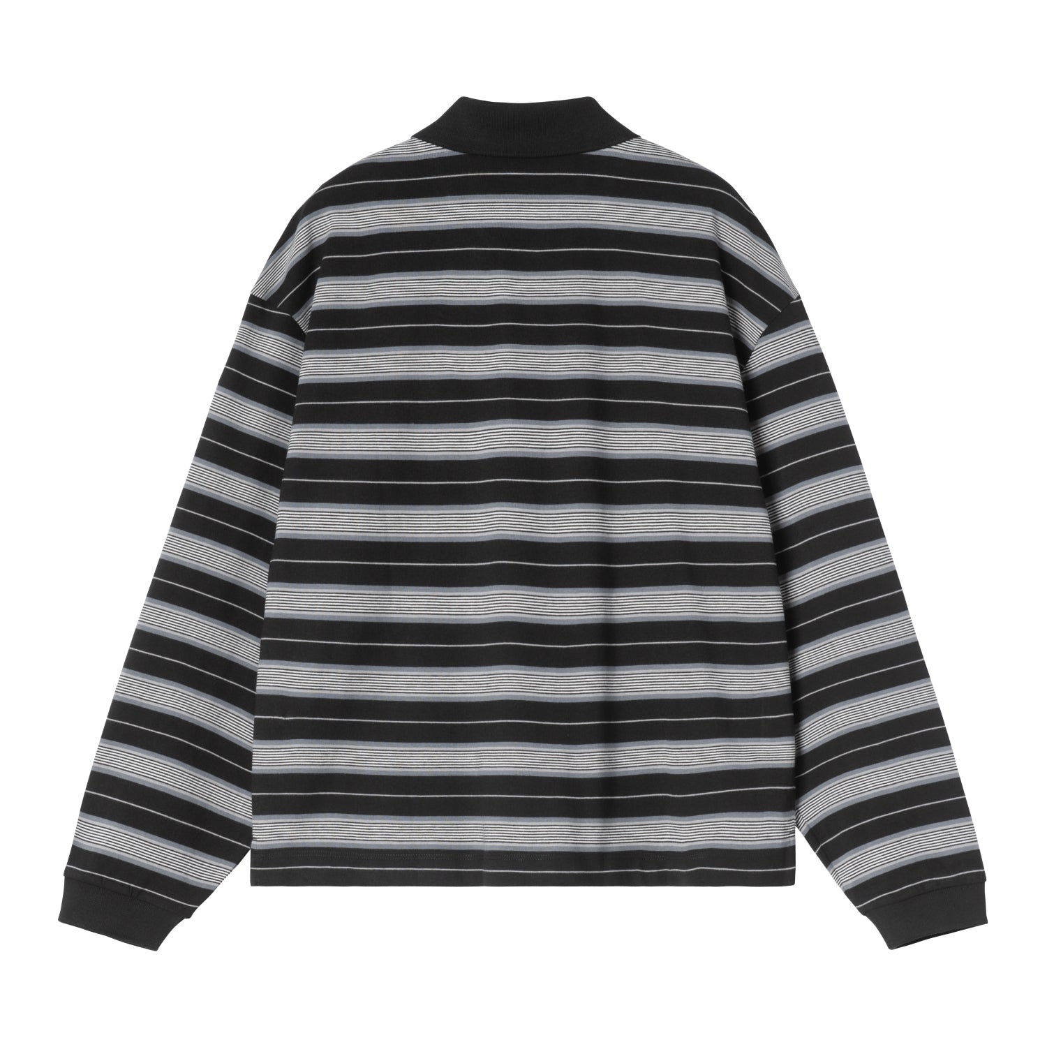 W' L/S Bronson Polo - Bronson Stripe, Black