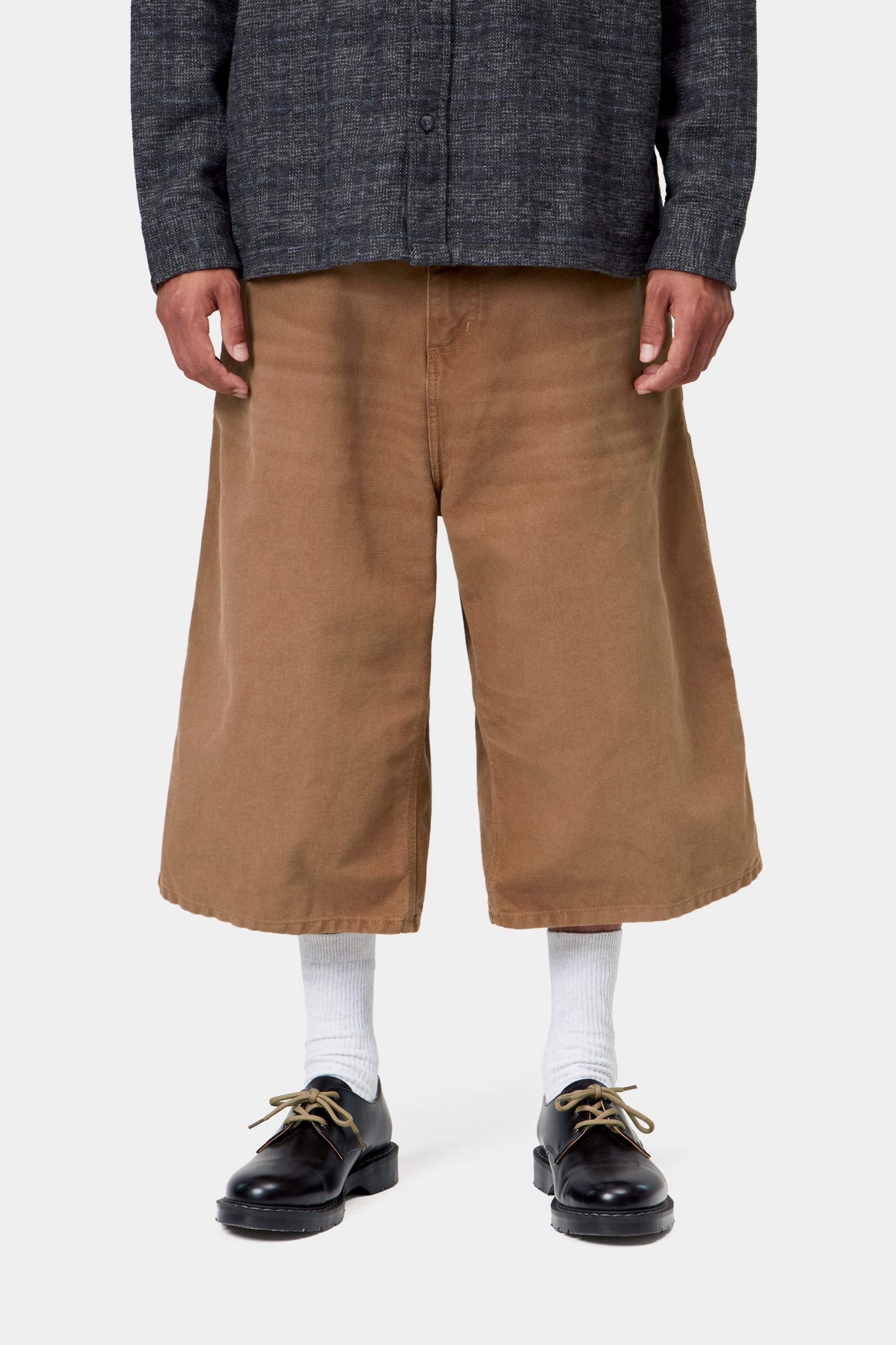 OG Single Knee Long Short - WIP H Brown stone canvas 2