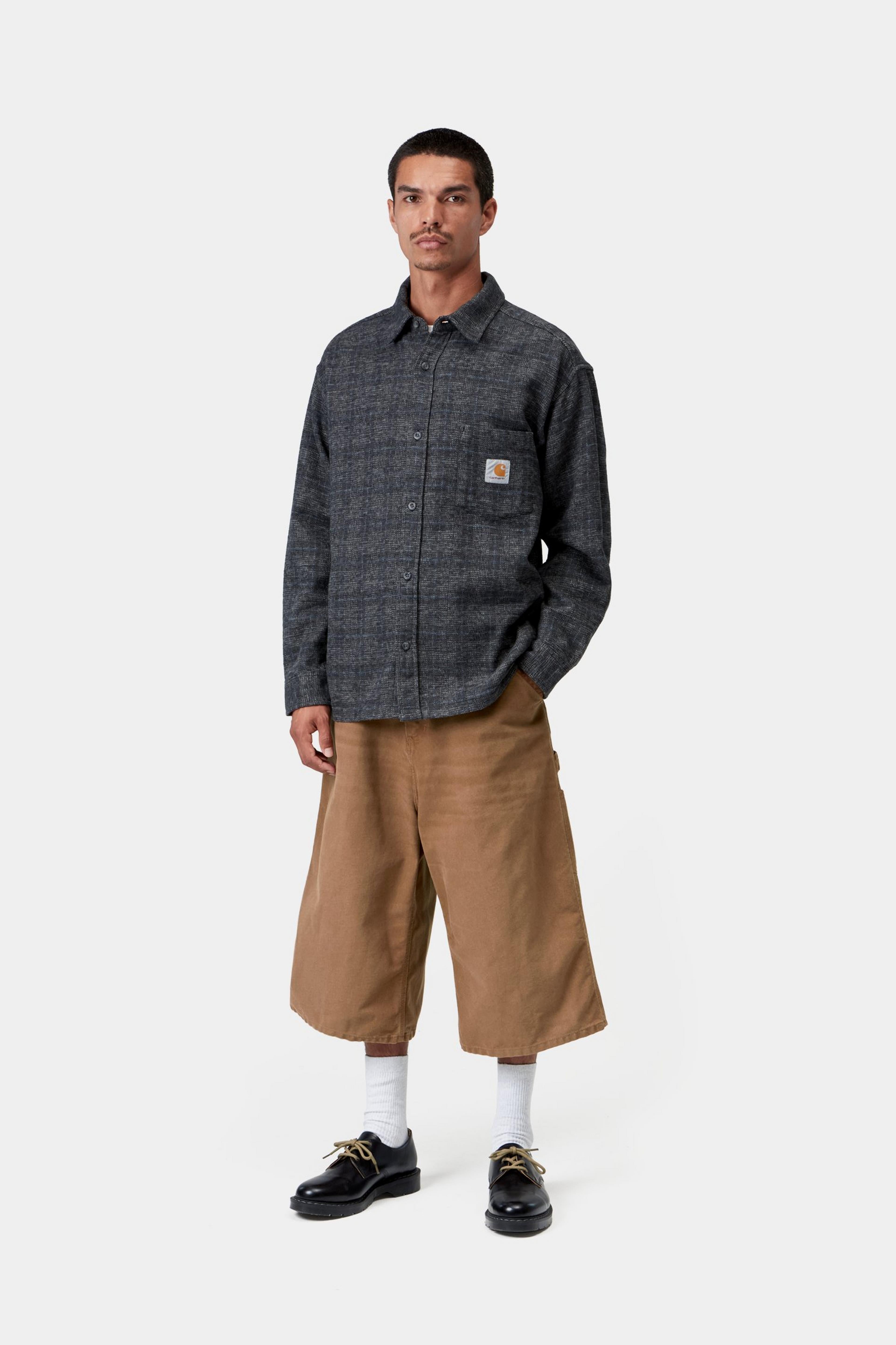OG Single Knee Long Short - WIP H Brown stone canvas 5