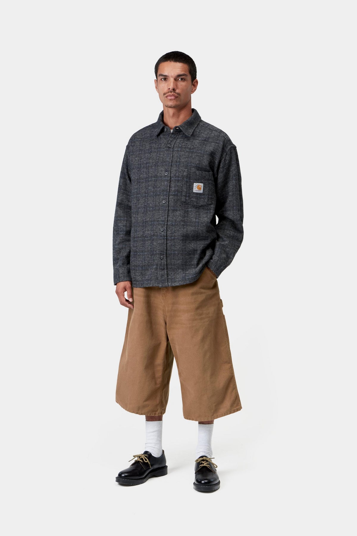 OG Single Knee Long Short - WIP H Brown stone canvas
