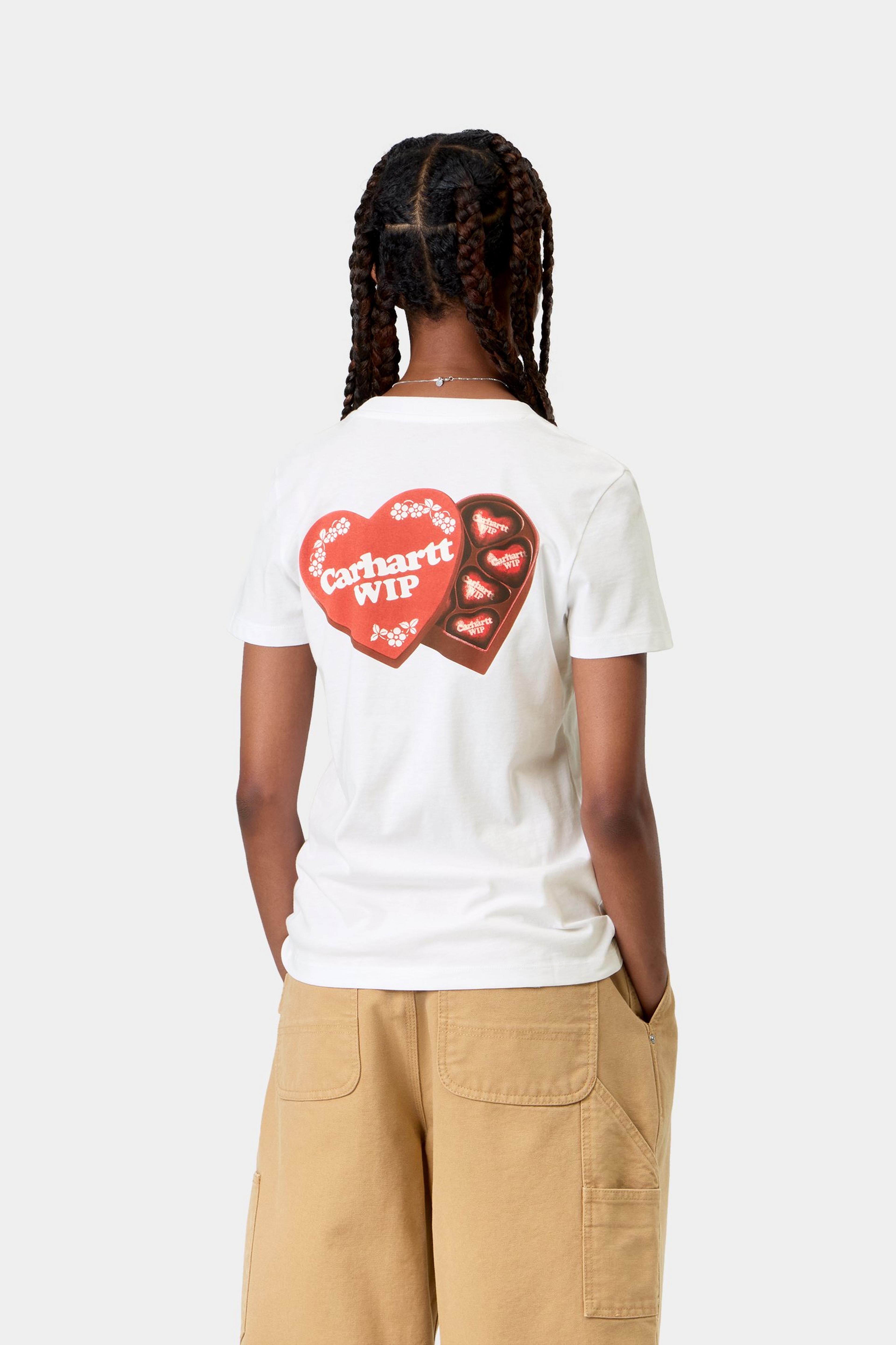 ウィメンズショートスリーブハートケースTシャツ