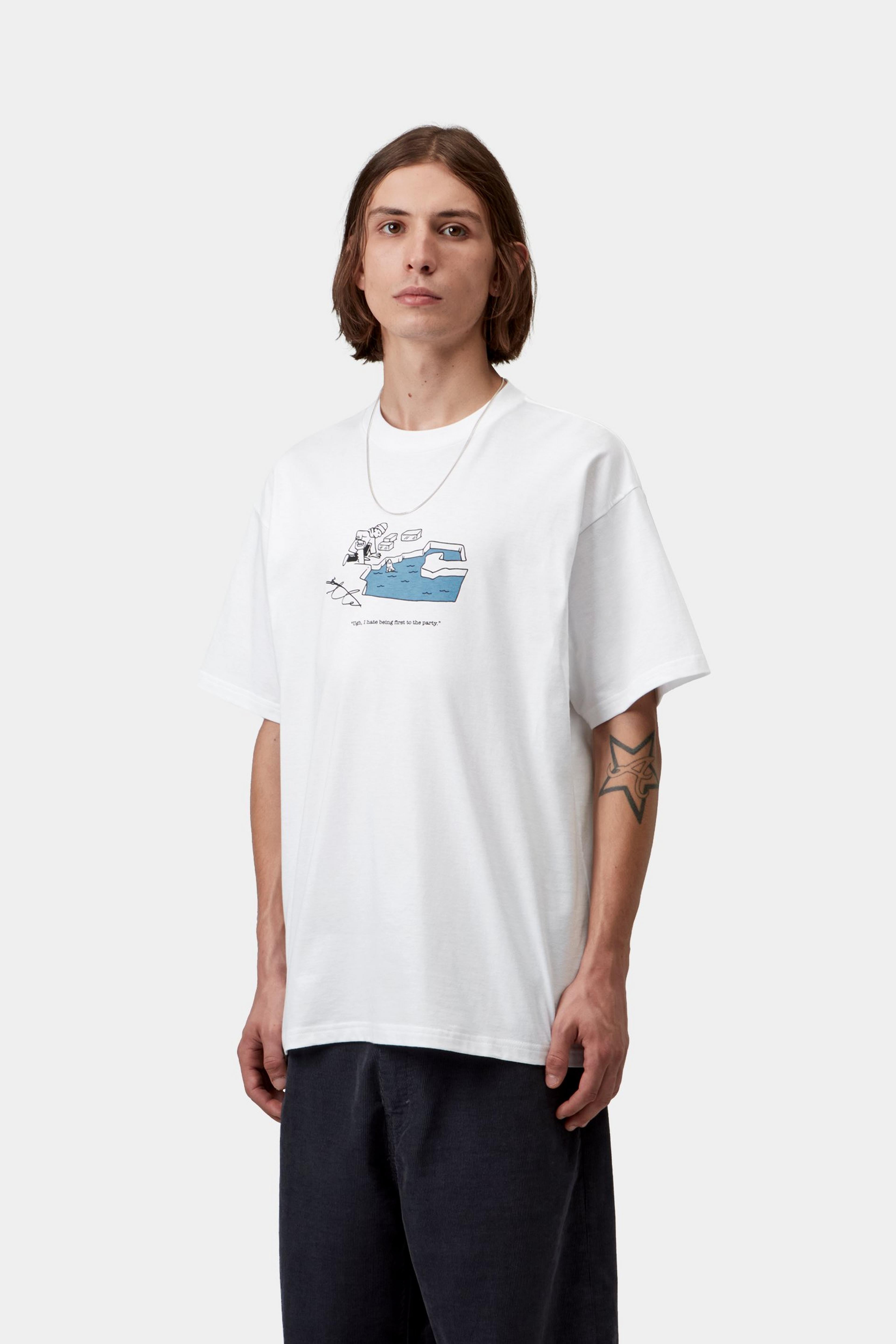 S/S Ice Fishing T-Shirt - White 2