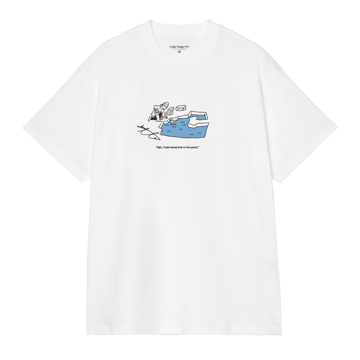 S/S Ice Fishing T-Shirt - White 1