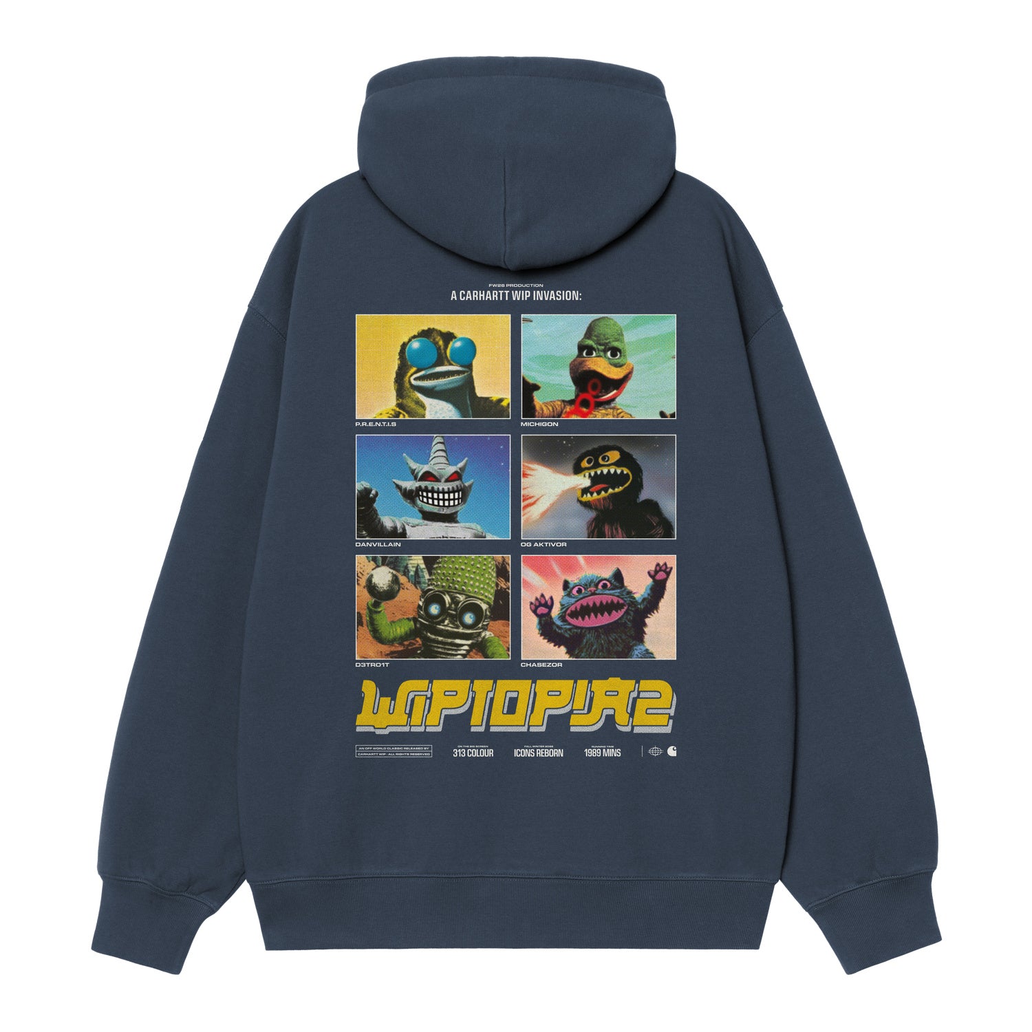 Hooded Wiptopia II Sweatshirt - Blue 5