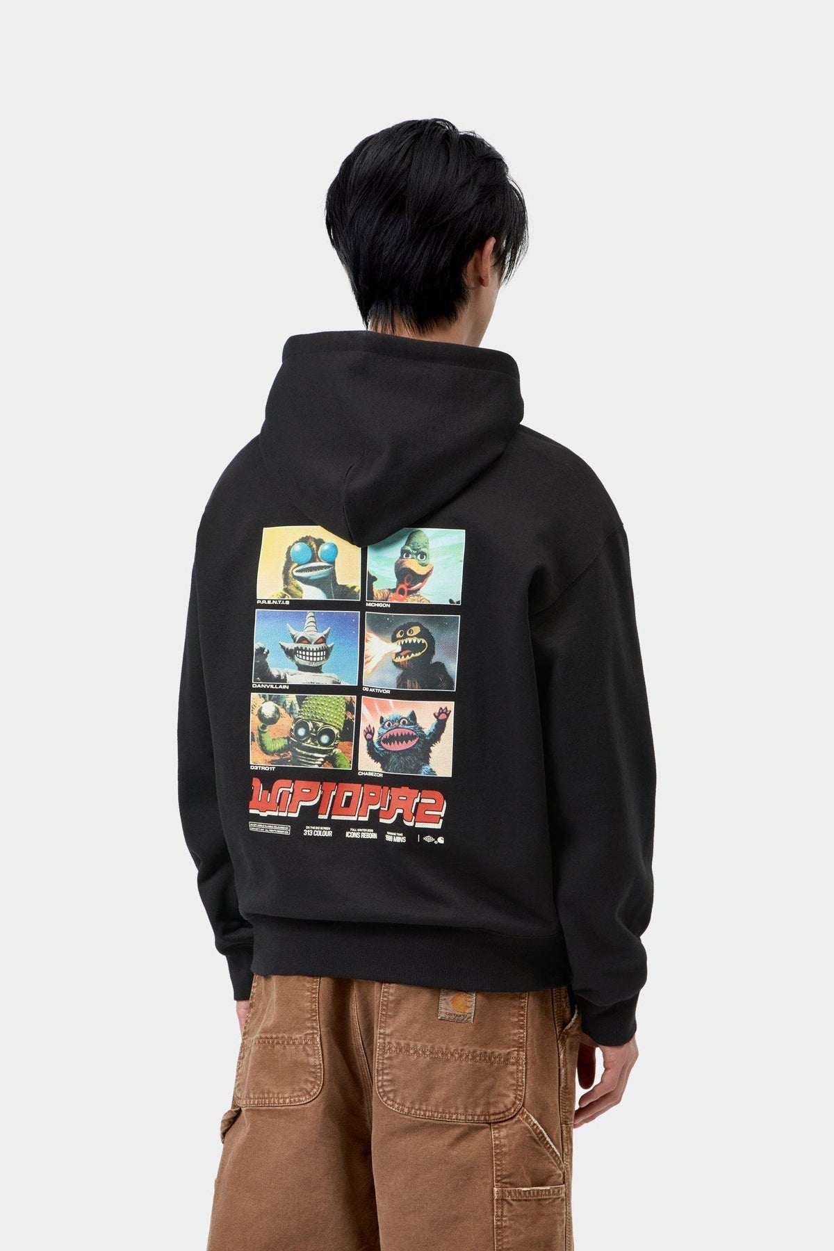 Hooded Wiptopia II Sweatshirt - Black