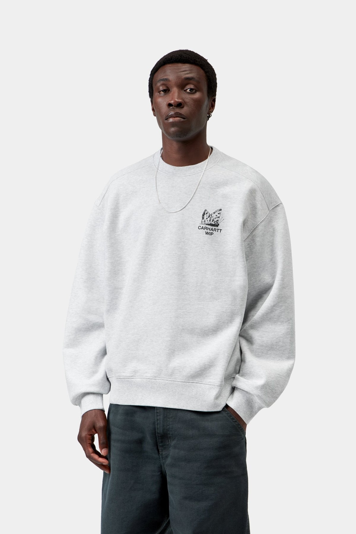 Hourglass Sweatshirt - Ash Heather stone washed