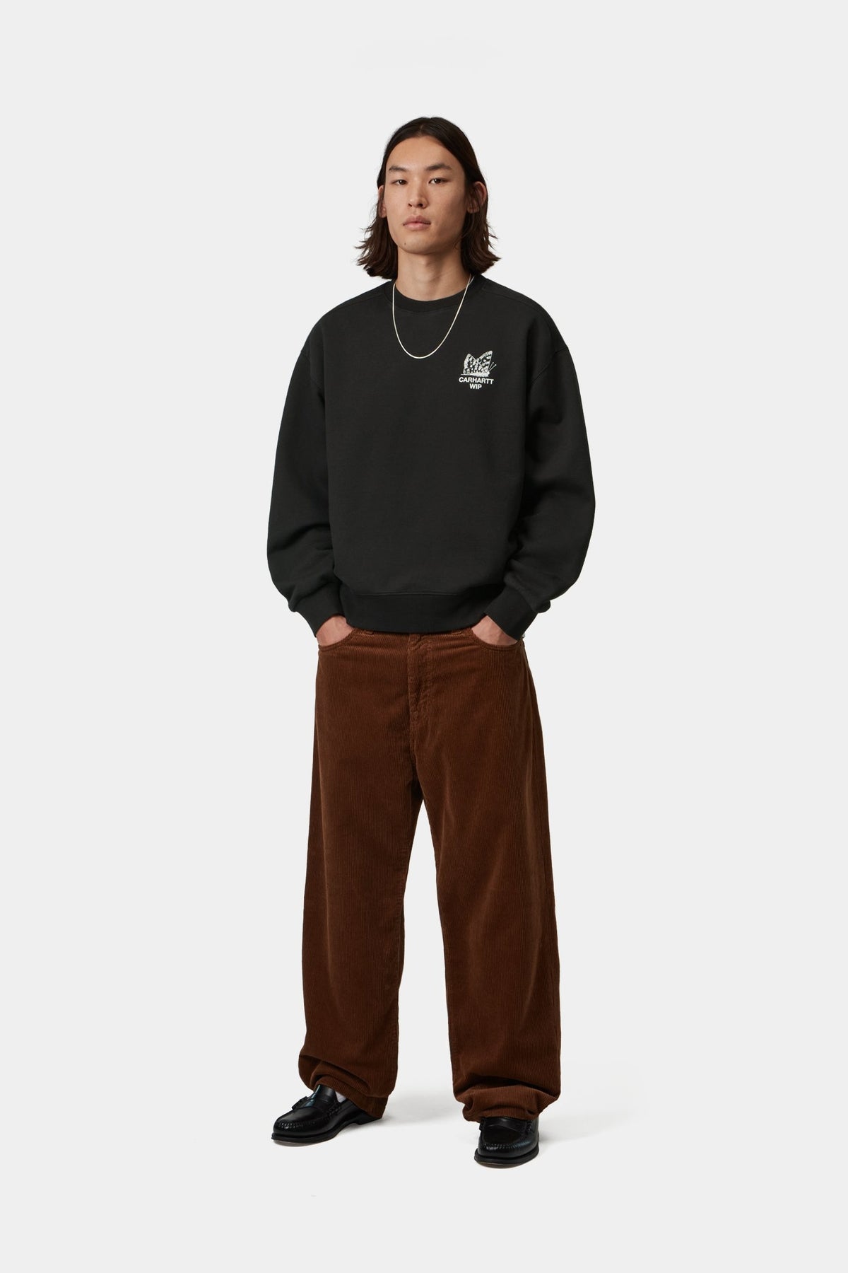 Hourglass Sweatshirt - Black stone washed