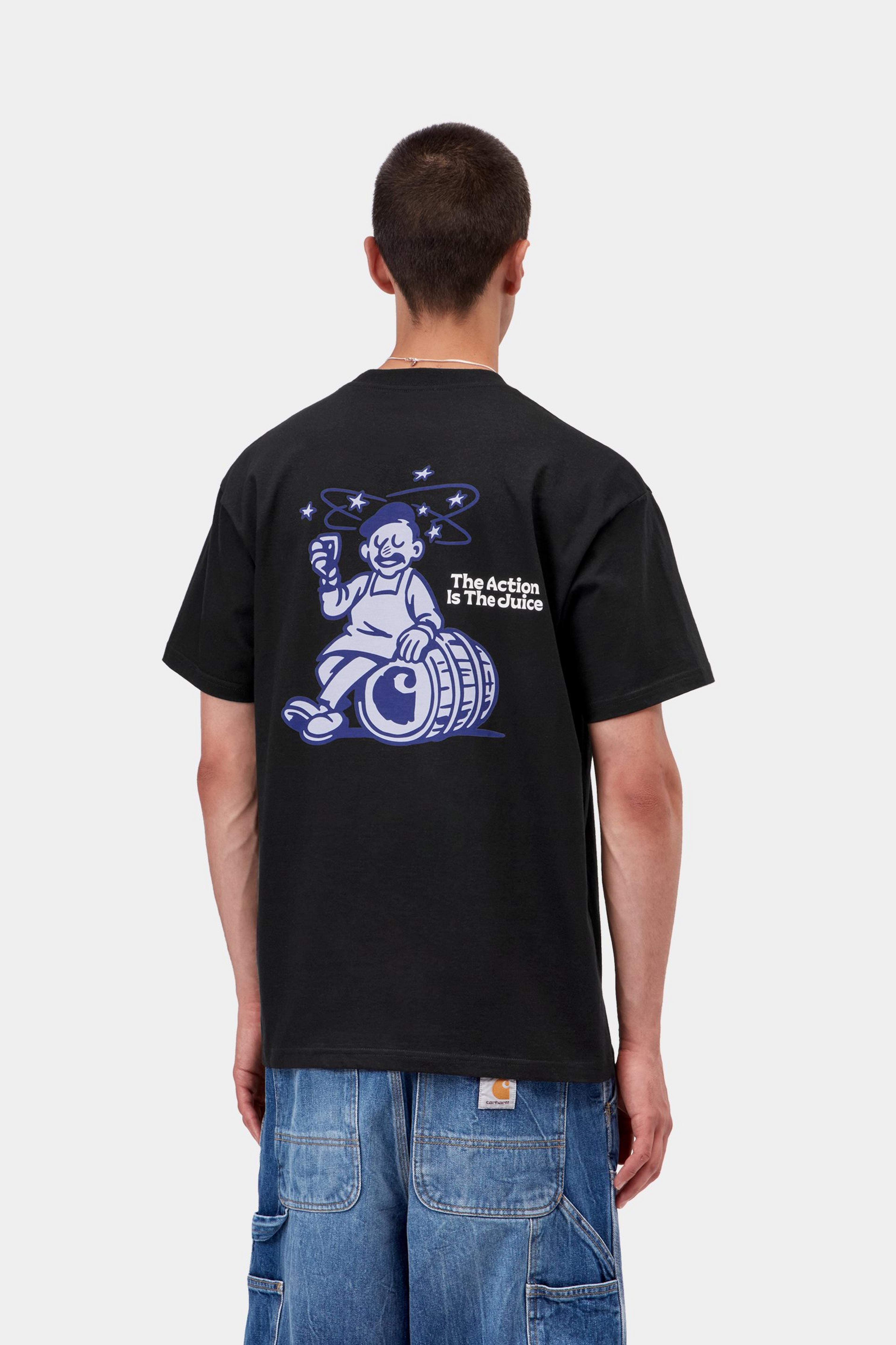 S/S Grape Picker T-Shirt - Black