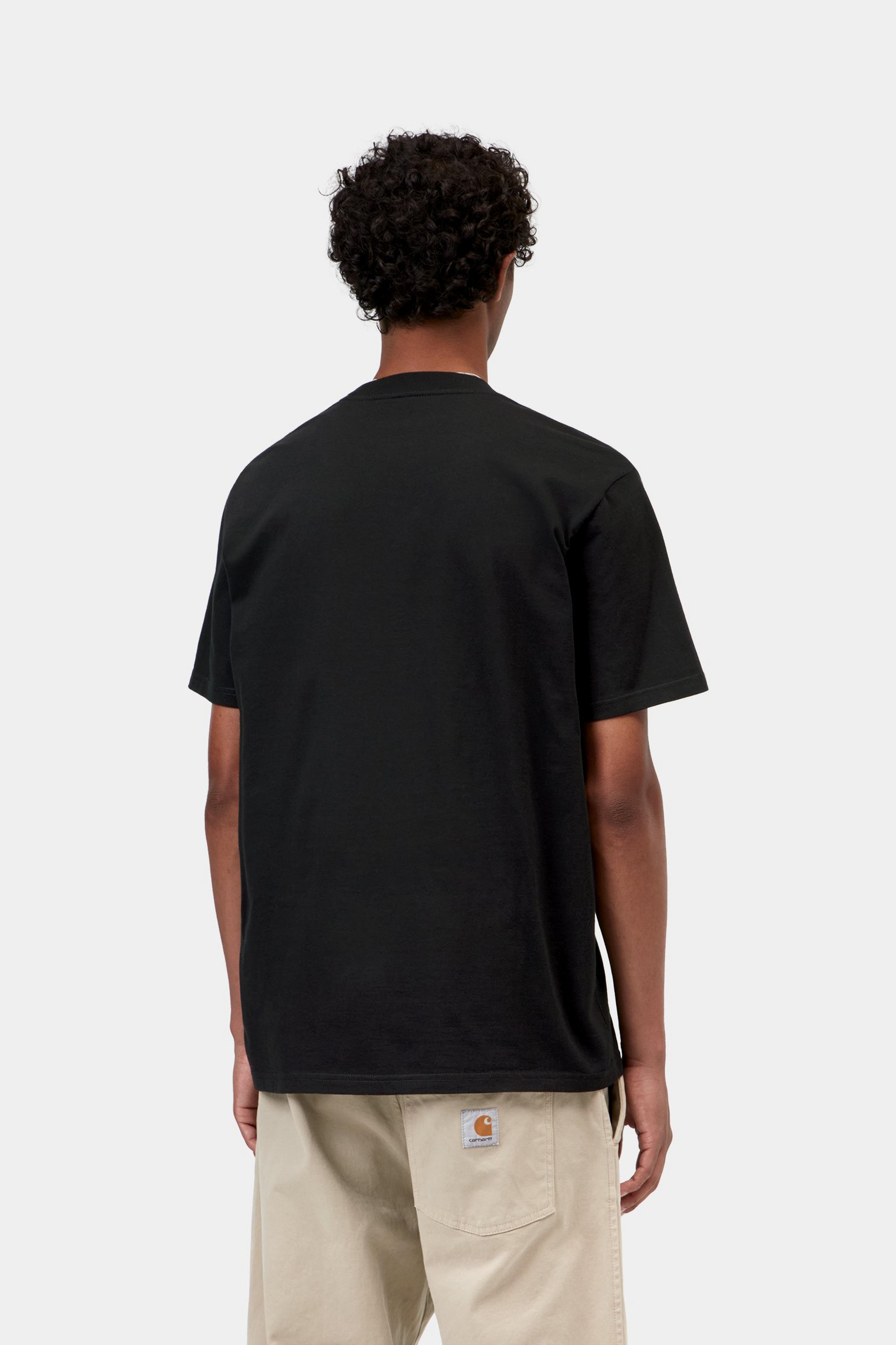 S/S Slingshot T-Shirt - Black, heavy enzyme wash