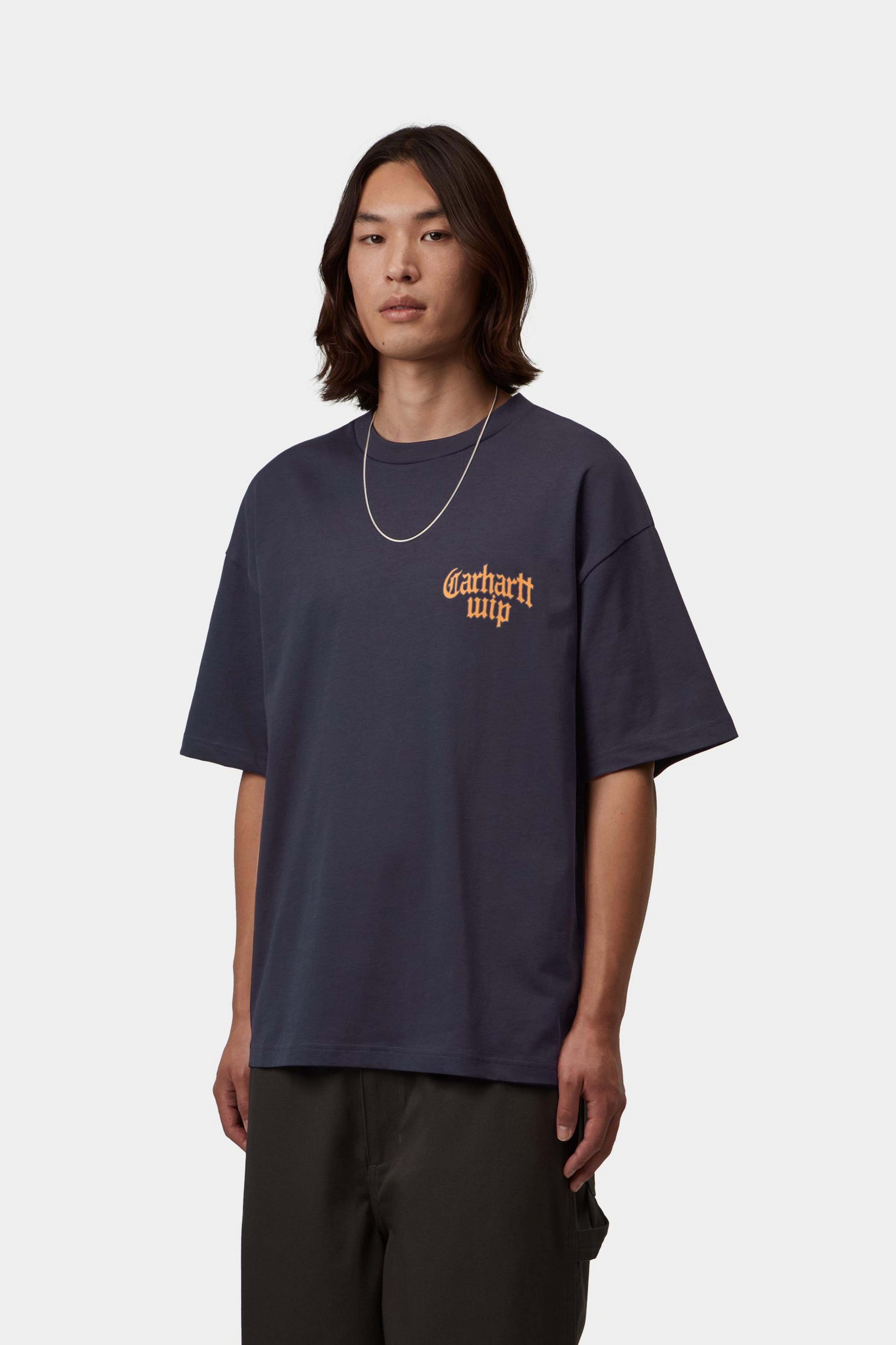 S/S Blackletter T-Shirt - Dark Navy 2