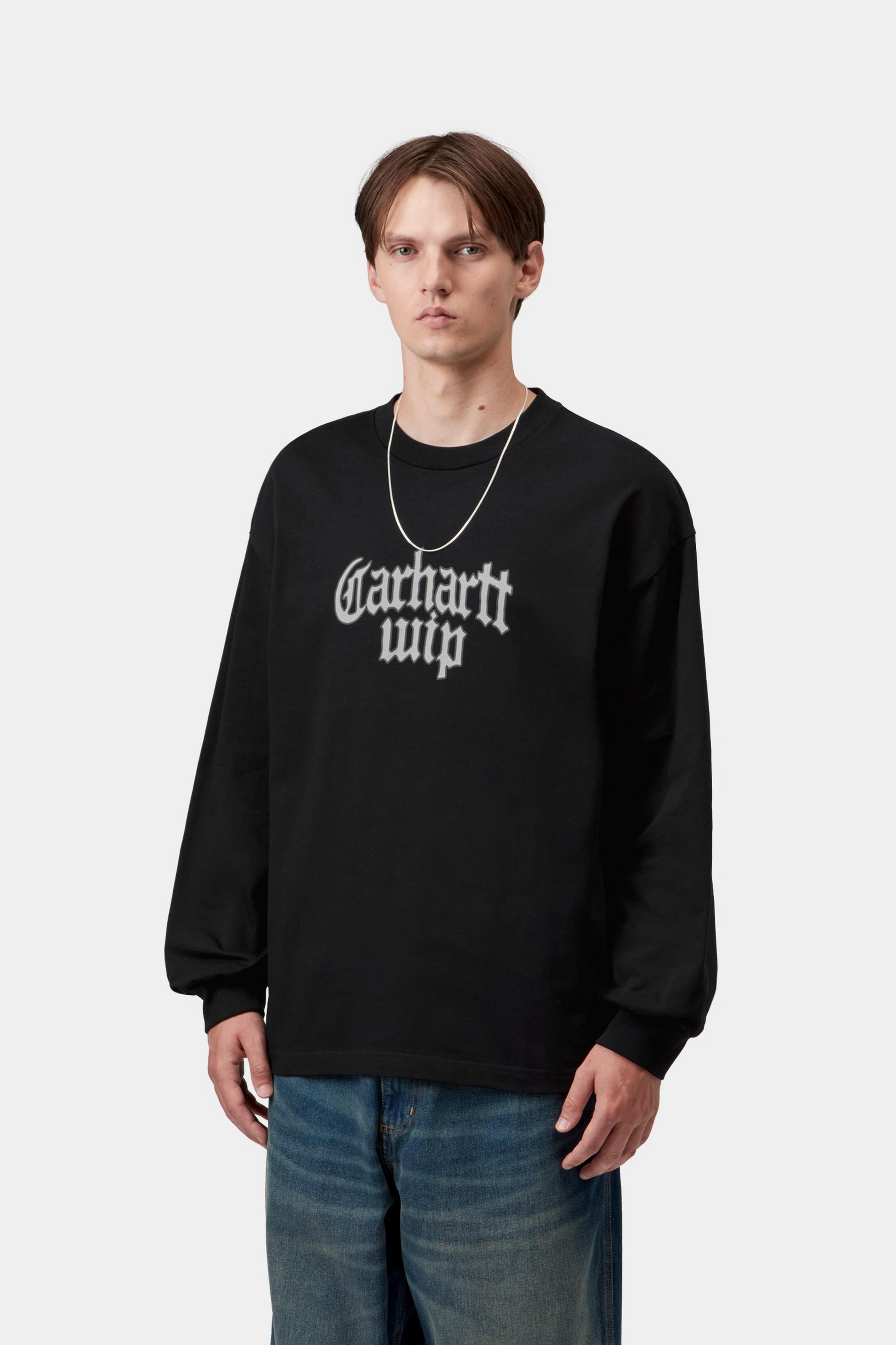 L/S Blackletter T-Shirt - Black 2