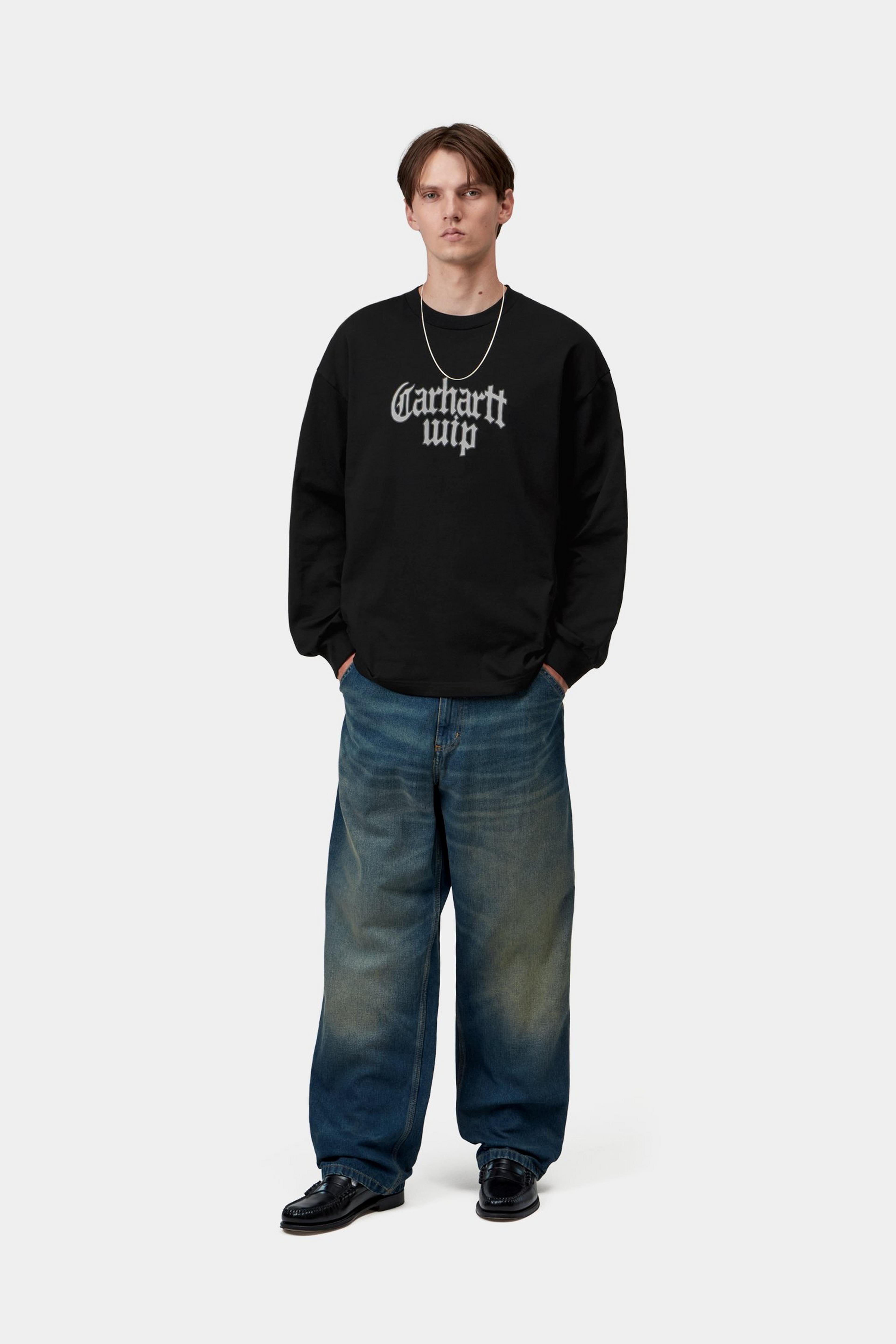 L/S Blackletter T-Shirt - Black 4