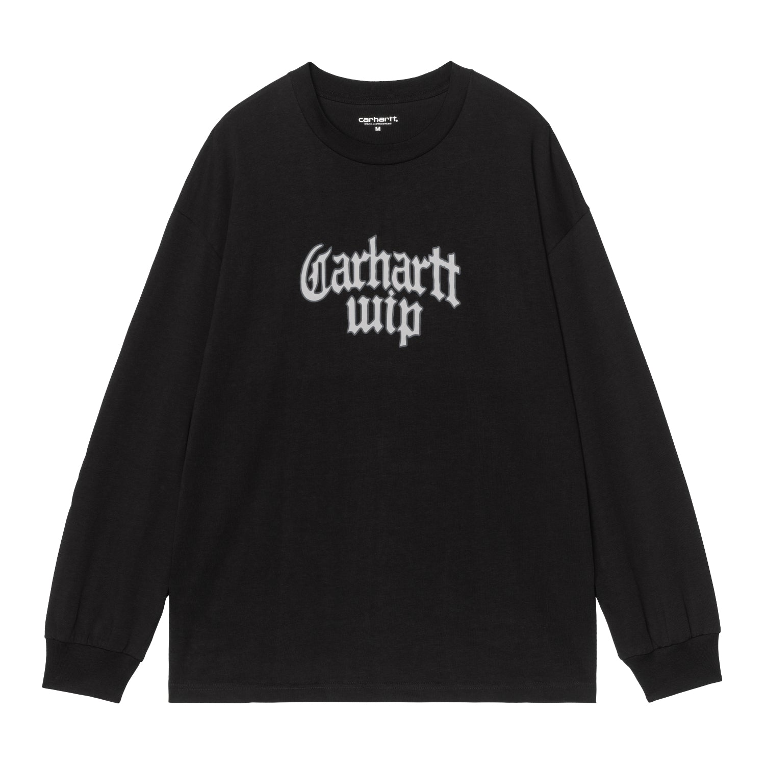 ロングスリーブブラックレターTシャツ