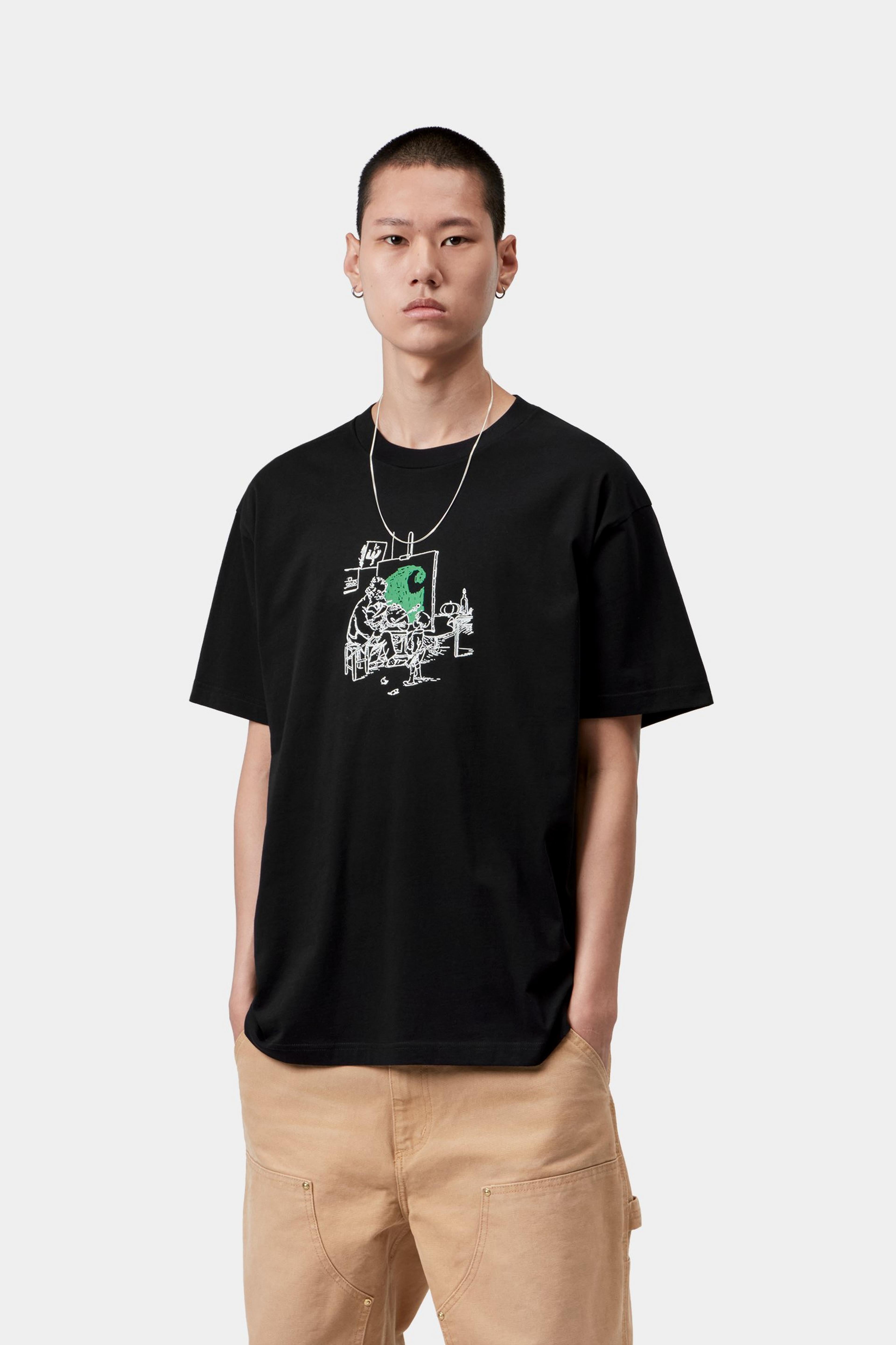 S/S Old Painter T-Shirt - Black