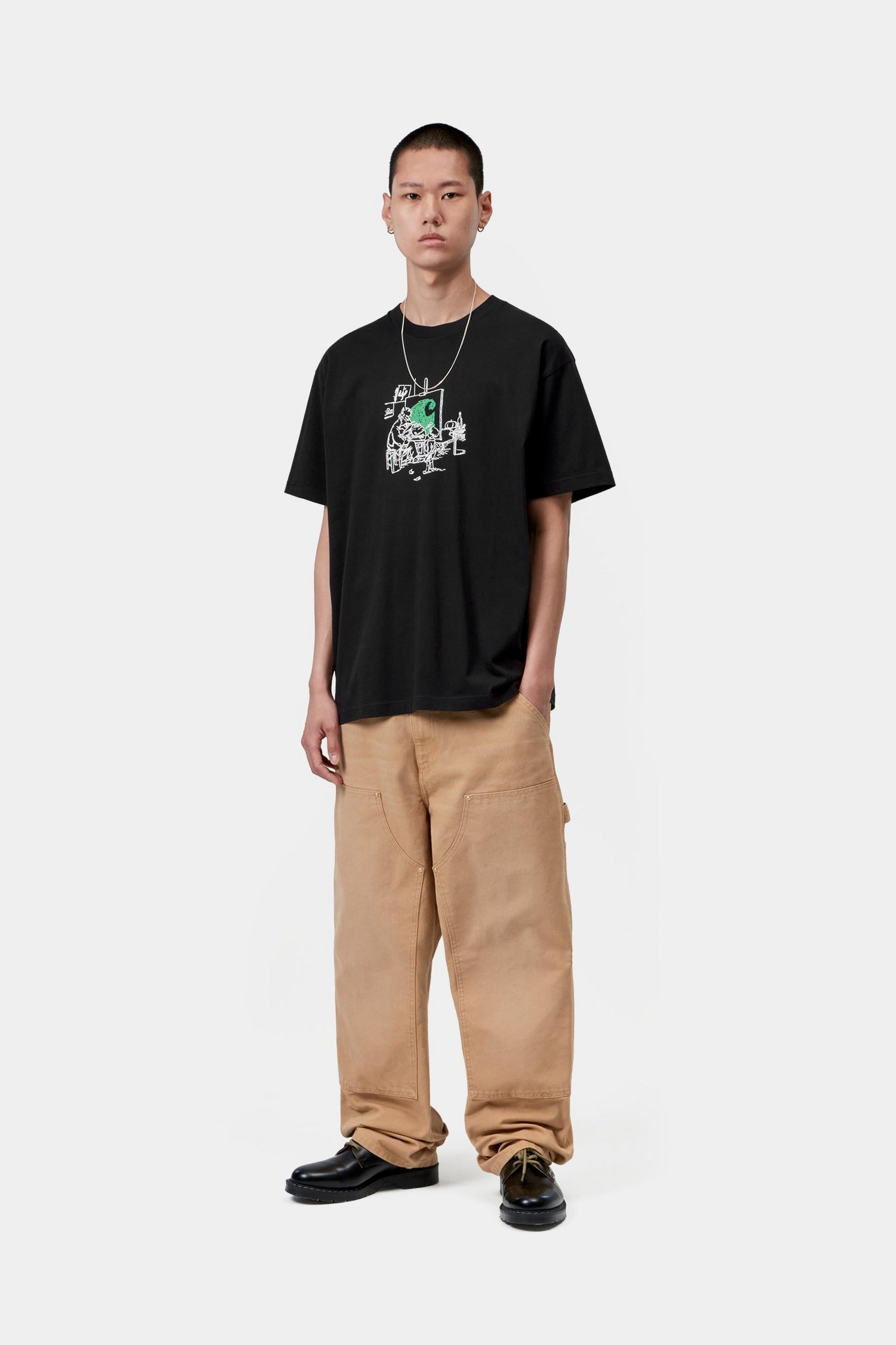 S/S Old Painter T-Shirt - Black