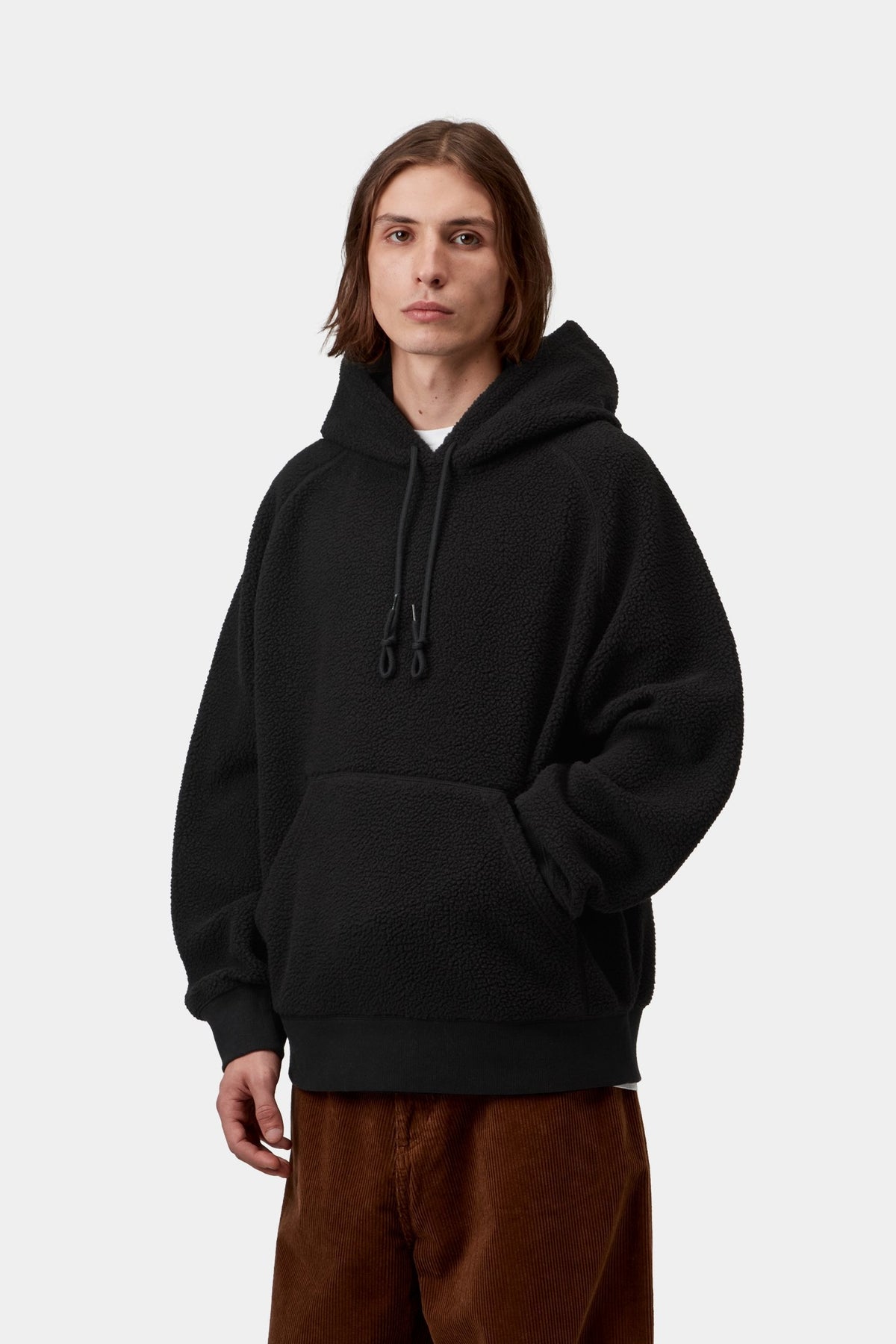 Hooded Limn C Fleece Sweatshirt - Black