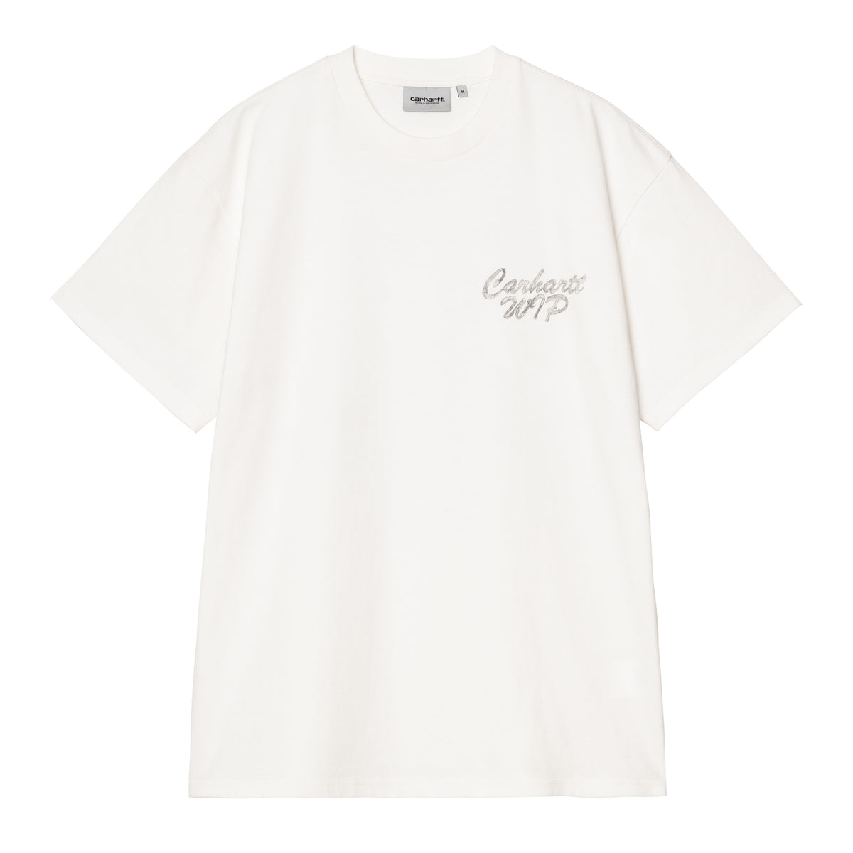 S/S Hatching Script T-Shirt - Wax, garment dyed