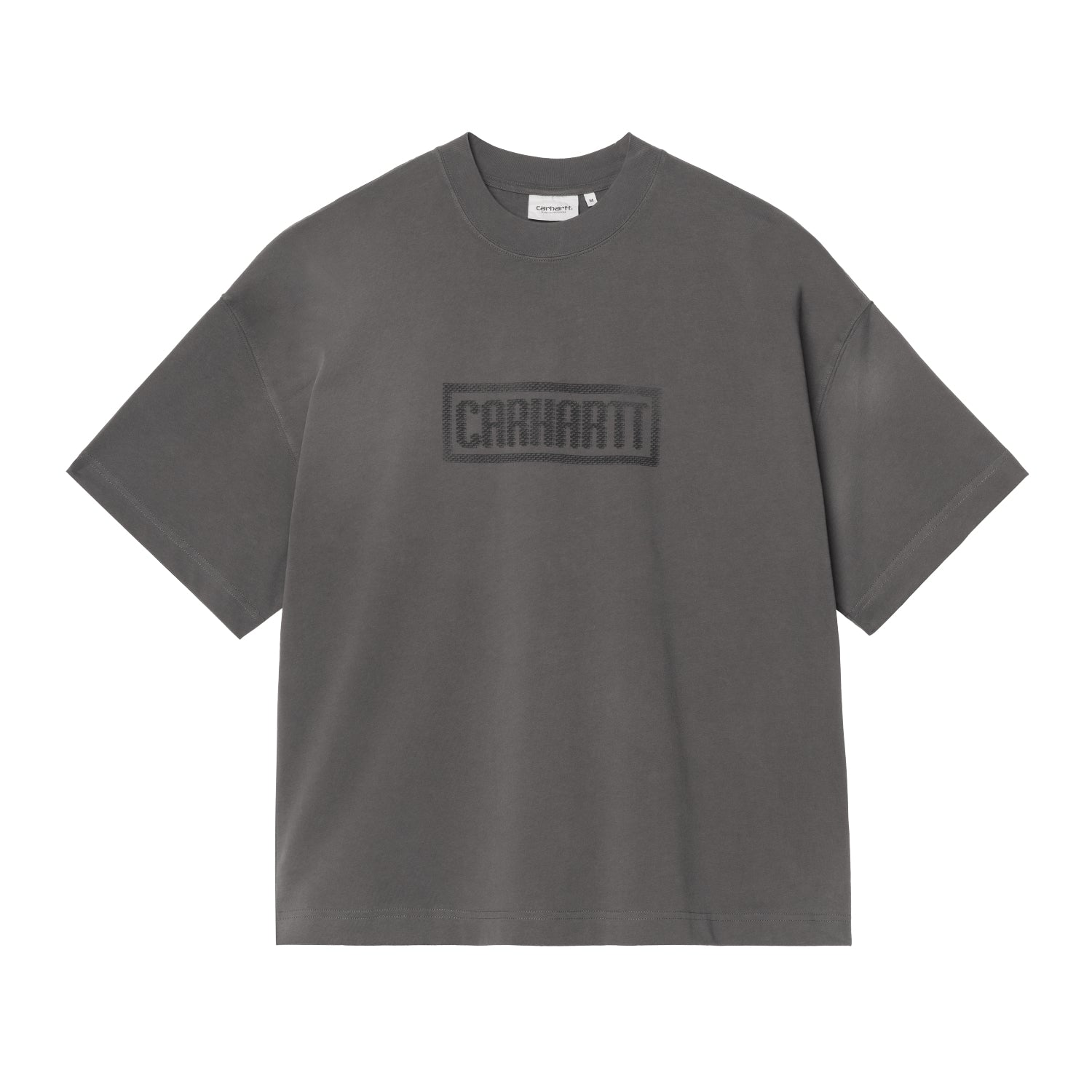 S/S Bricky Man T-Shirt - Soot, Stone dyed 1
