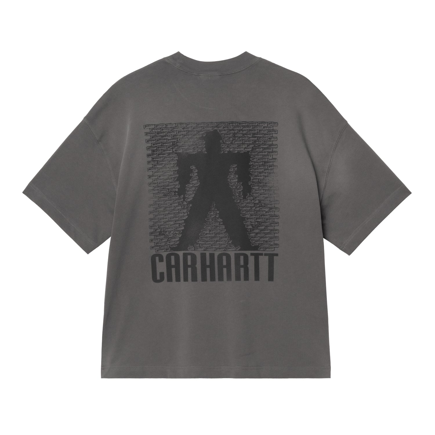 S/S Bricky Man T-Shirt - Soot, Stone dyed 5